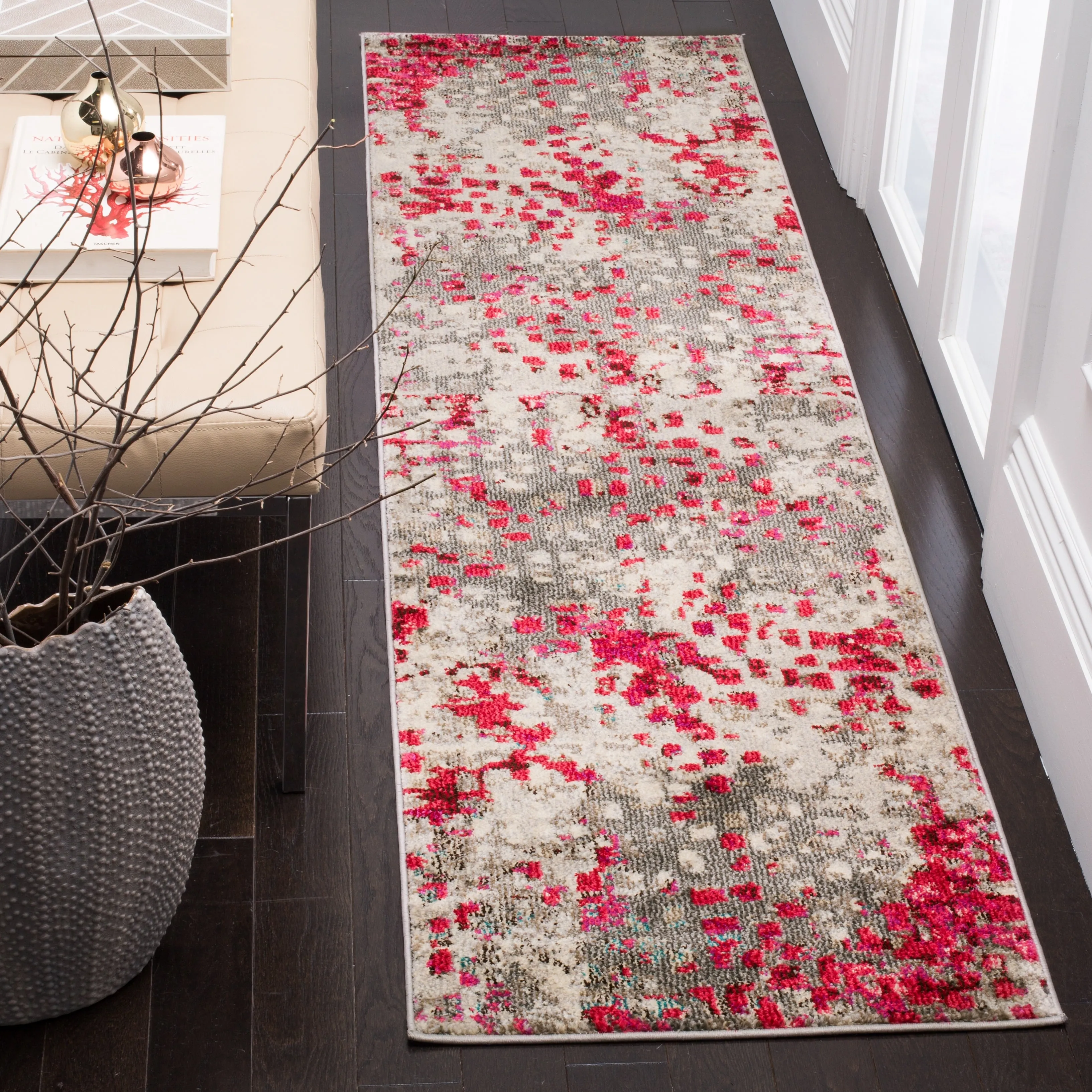 SAFAVIEH Monaco Panna Boho Abstract Modern Watercolor Area Rug