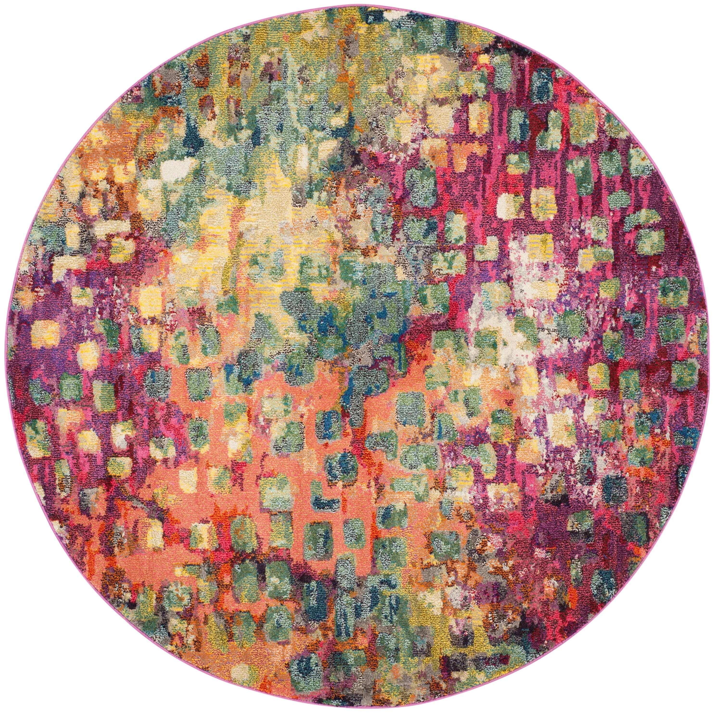 SAFAVIEH Monaco Panna Boho Abstract Modern Watercolor Area Rug