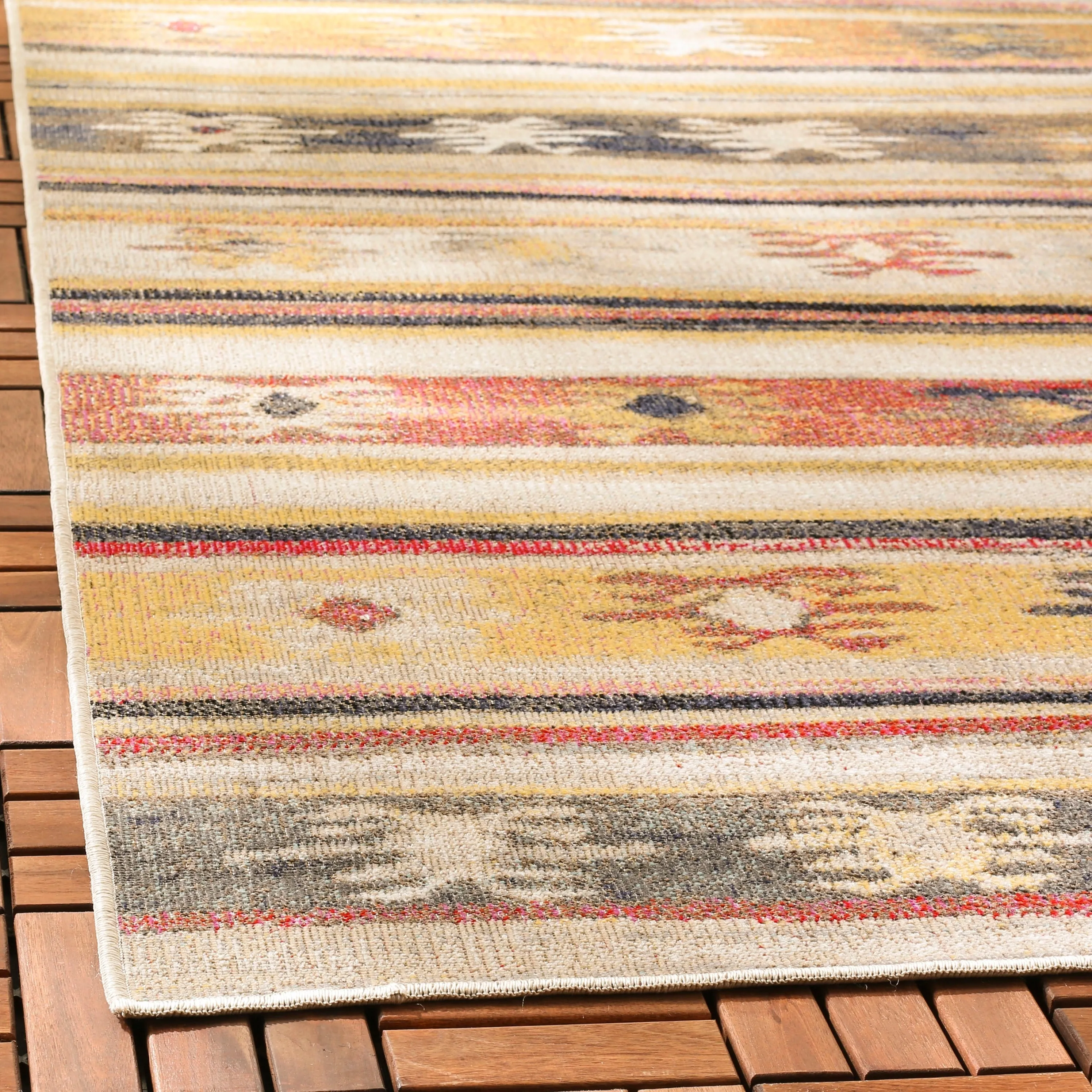 SAFAVIEH Montage Framhild Indoor/ Outdoor Waterproof Patio Backyard Rug