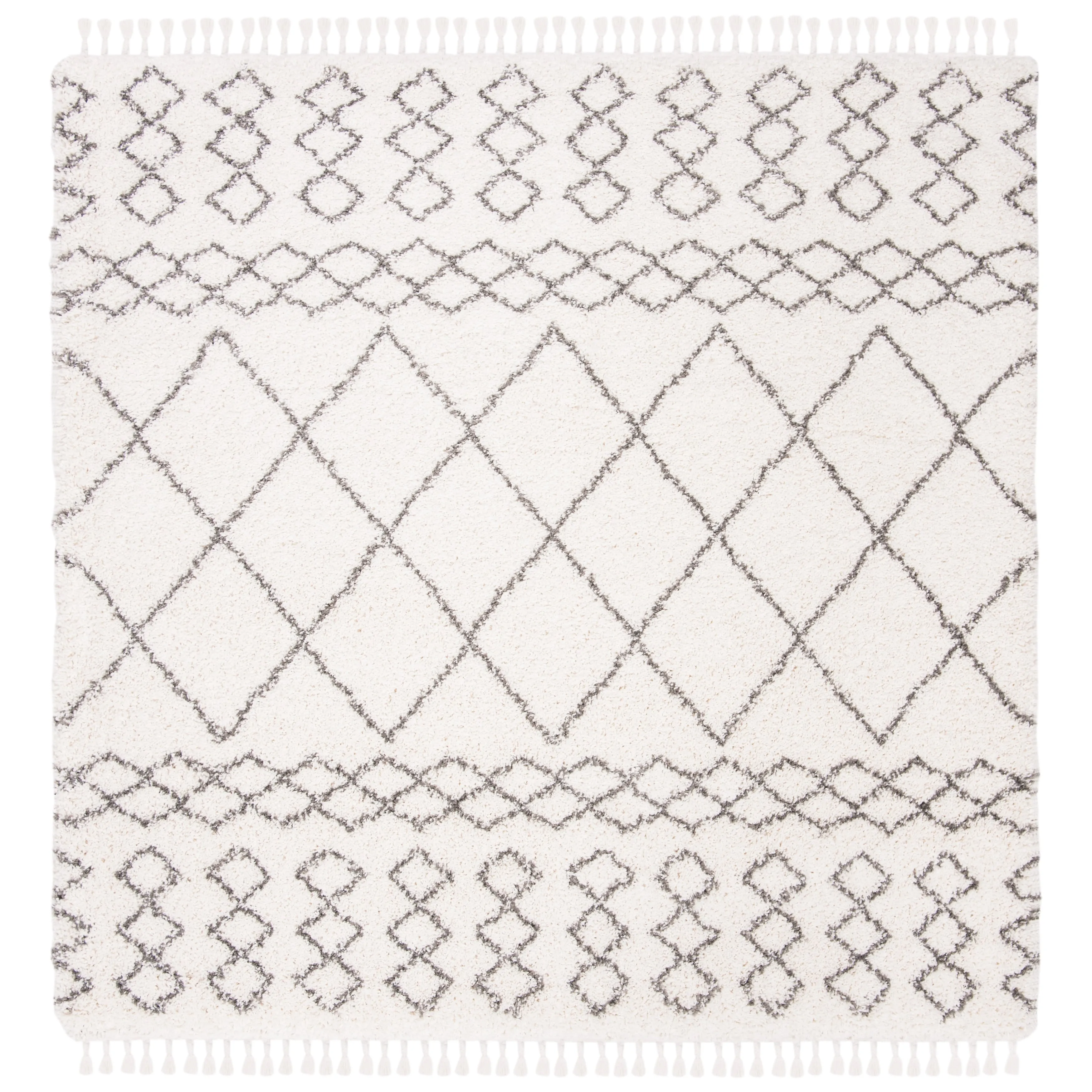 SAFAVIEH Moroccan Fringe Shag Allean 2-inch Thick Rug