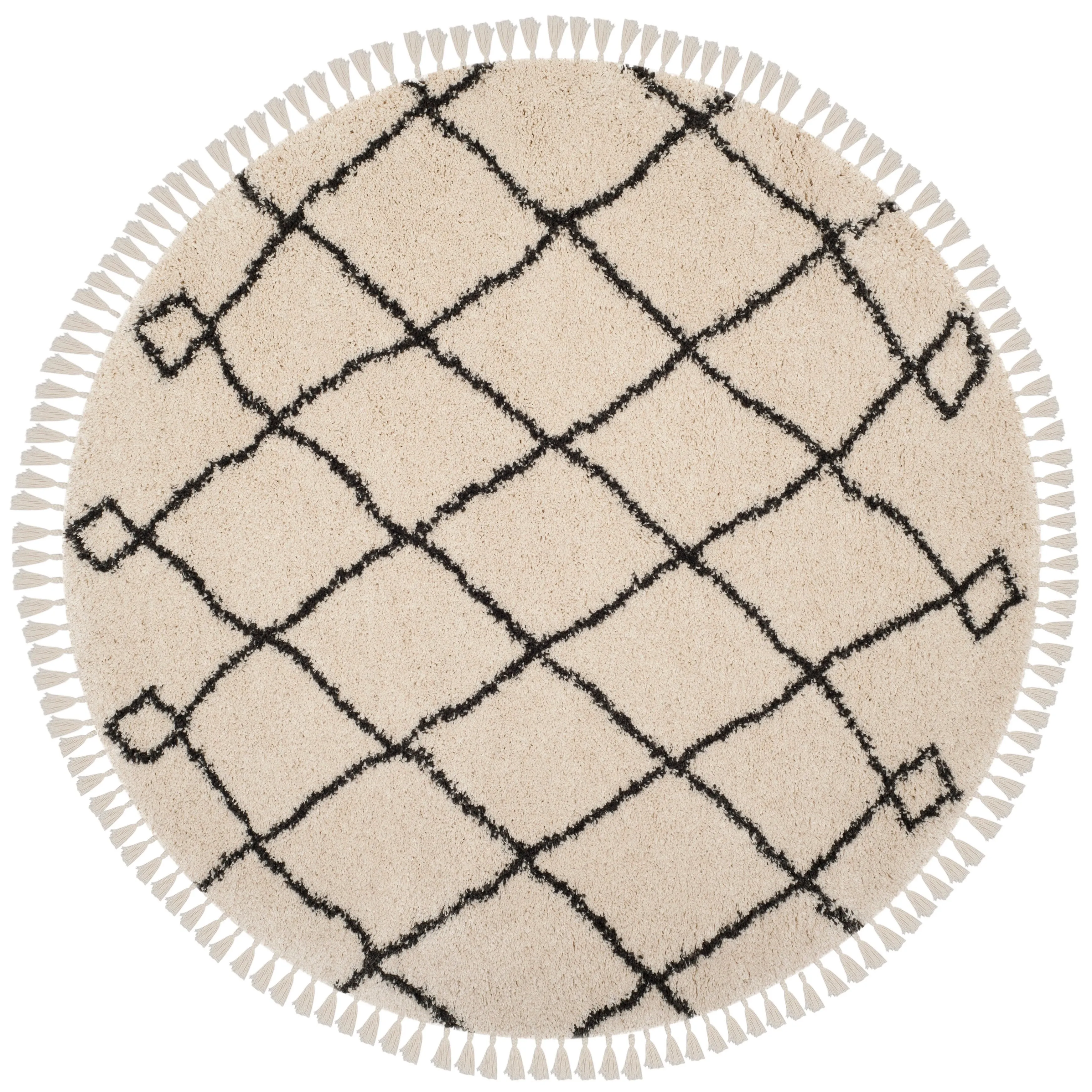 SAFAVIEH Moroccan Fringe Shag Blagorodna 2-inch Thick Rug