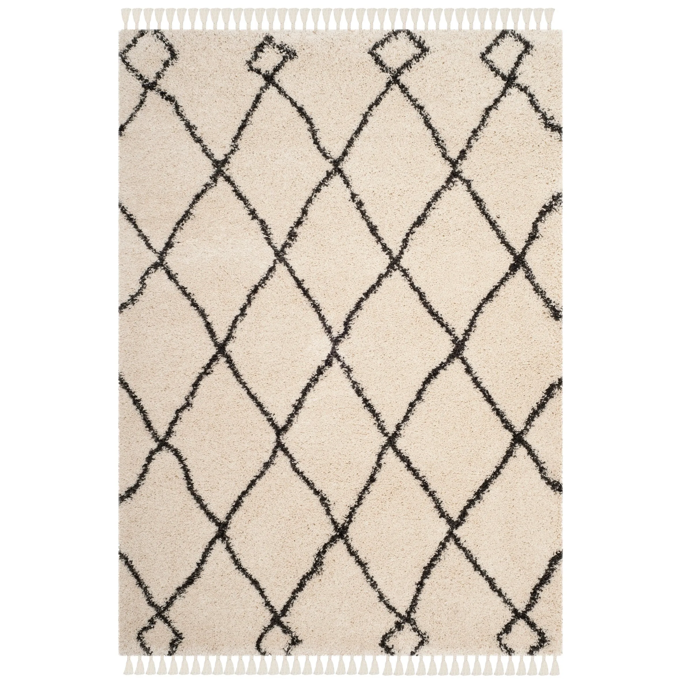 SAFAVIEH Moroccan Fringe Shag Blagorodna 2-inch Thick Rug