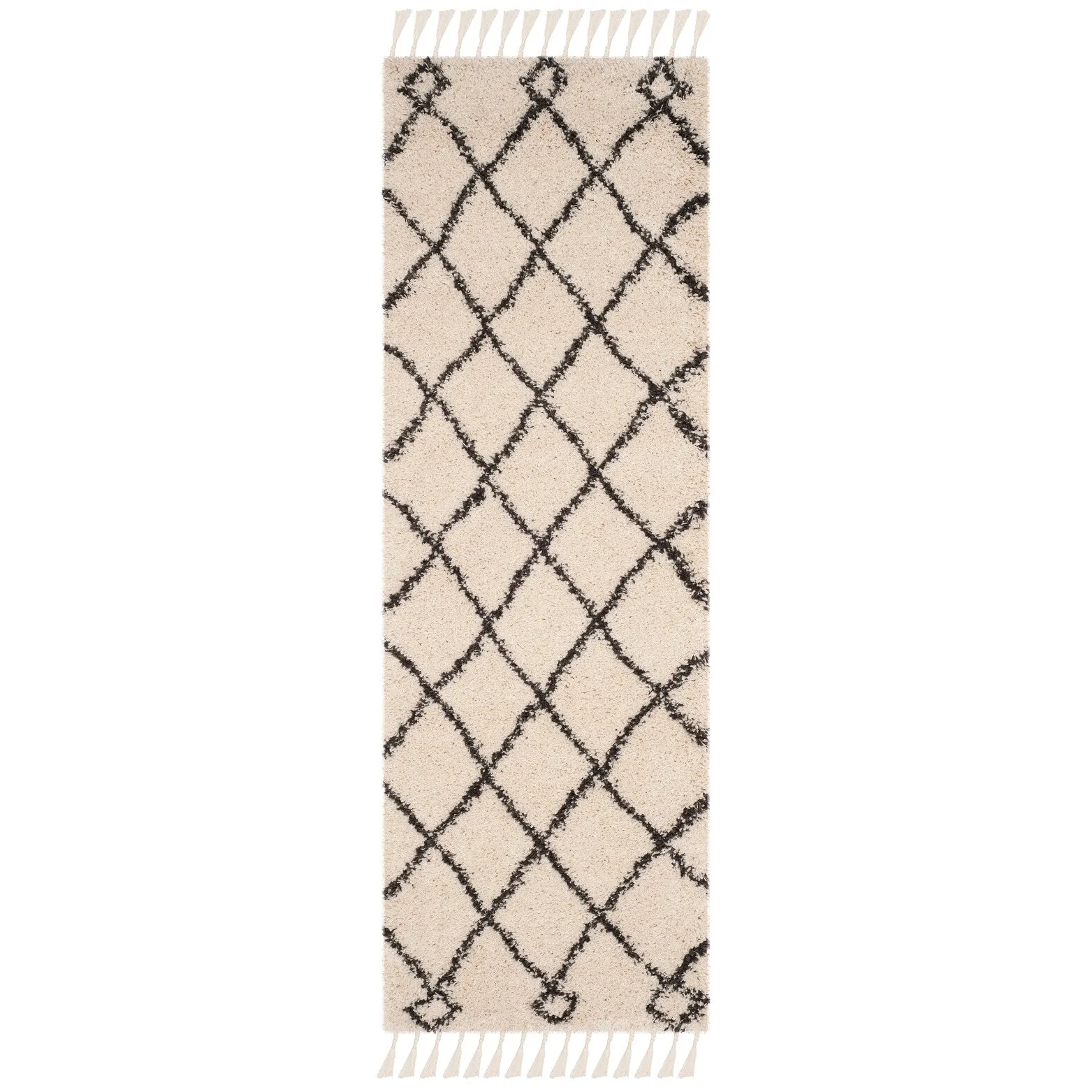 SAFAVIEH Moroccan Fringe Shag Blagorodna 2-inch Thick Rug