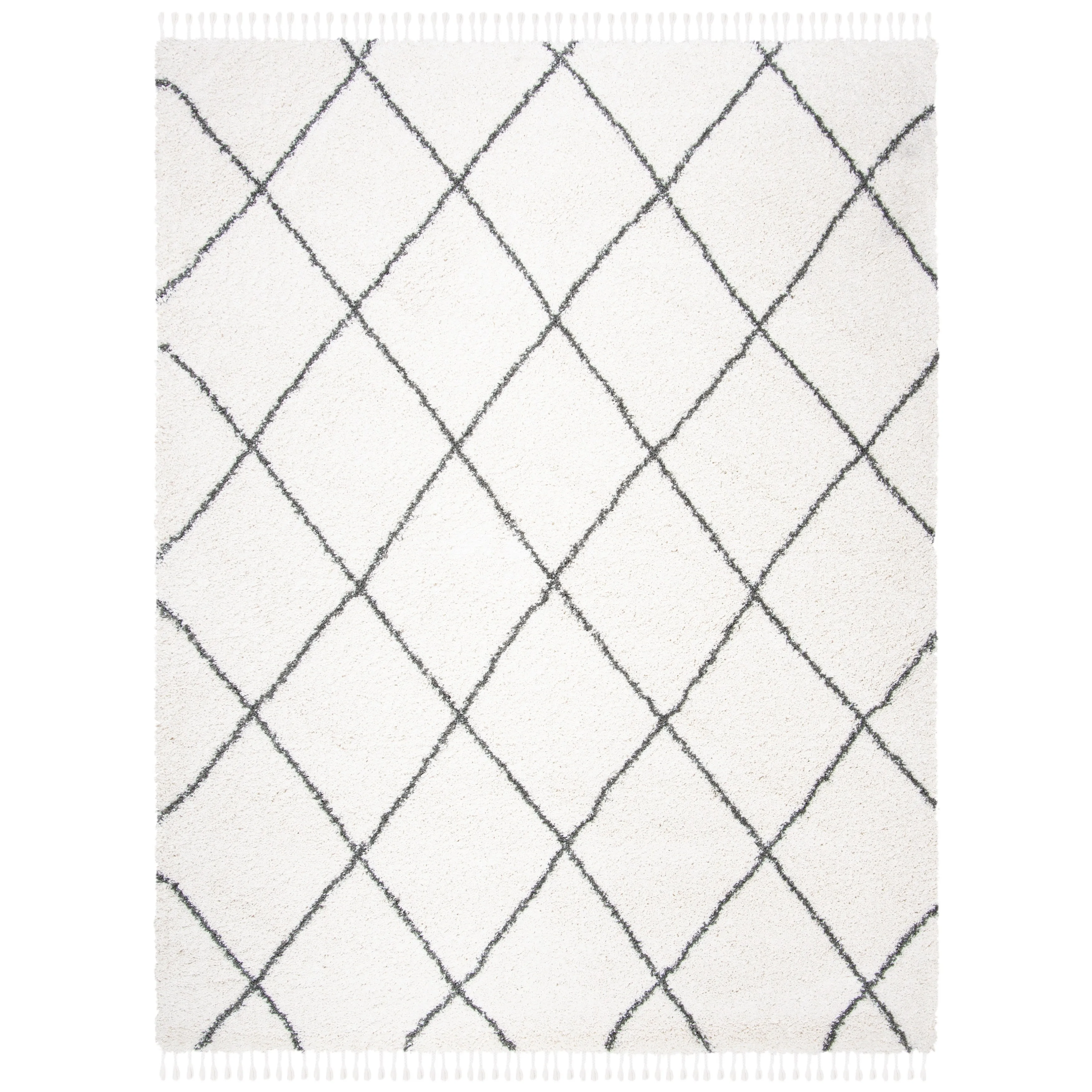 SAFAVIEH Moroccan Fringe Shag Leoma 2-inch Thick Rug