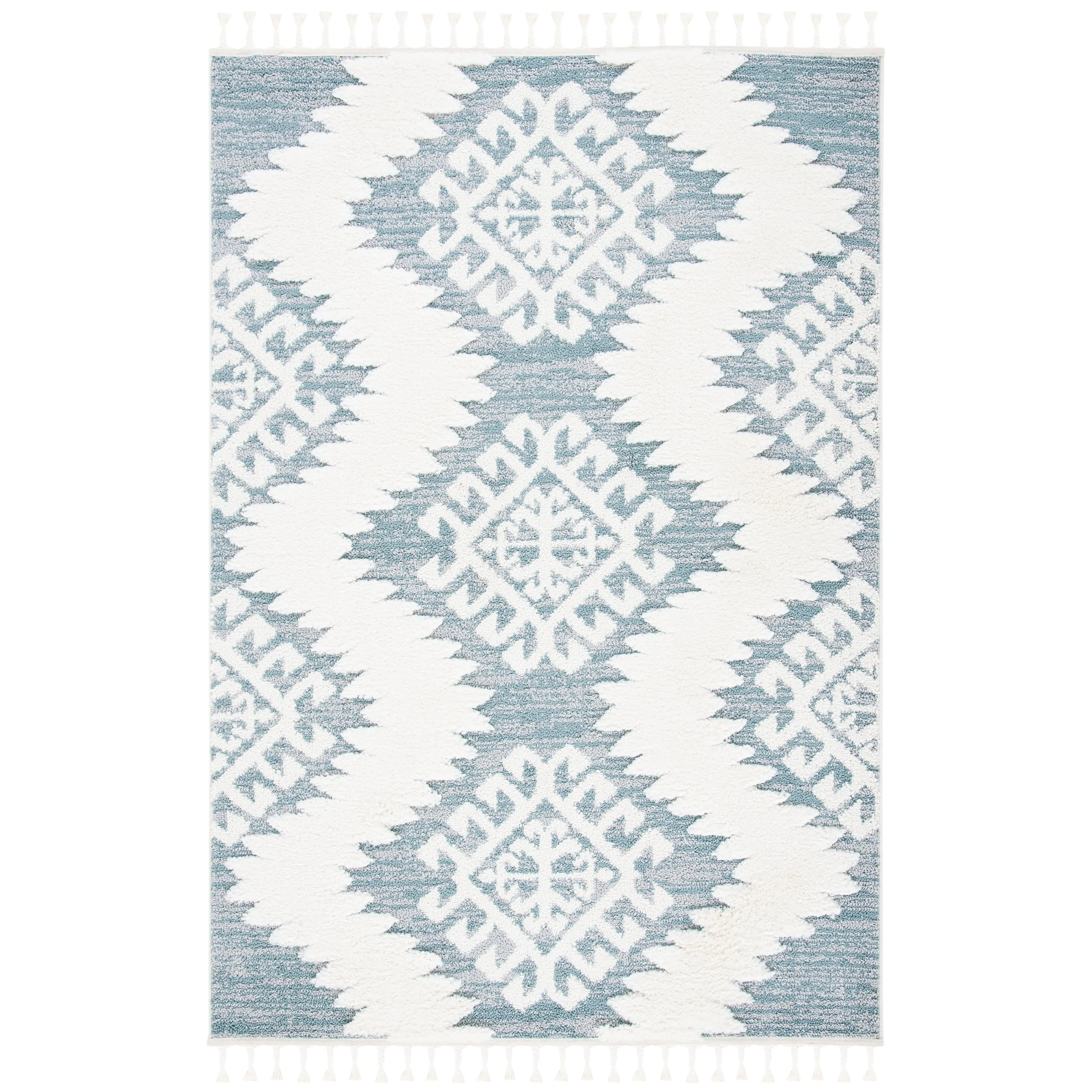 SAFAVIEH Moroccan Tassel Shag Berneice Boho Tribal 2-inch Thick