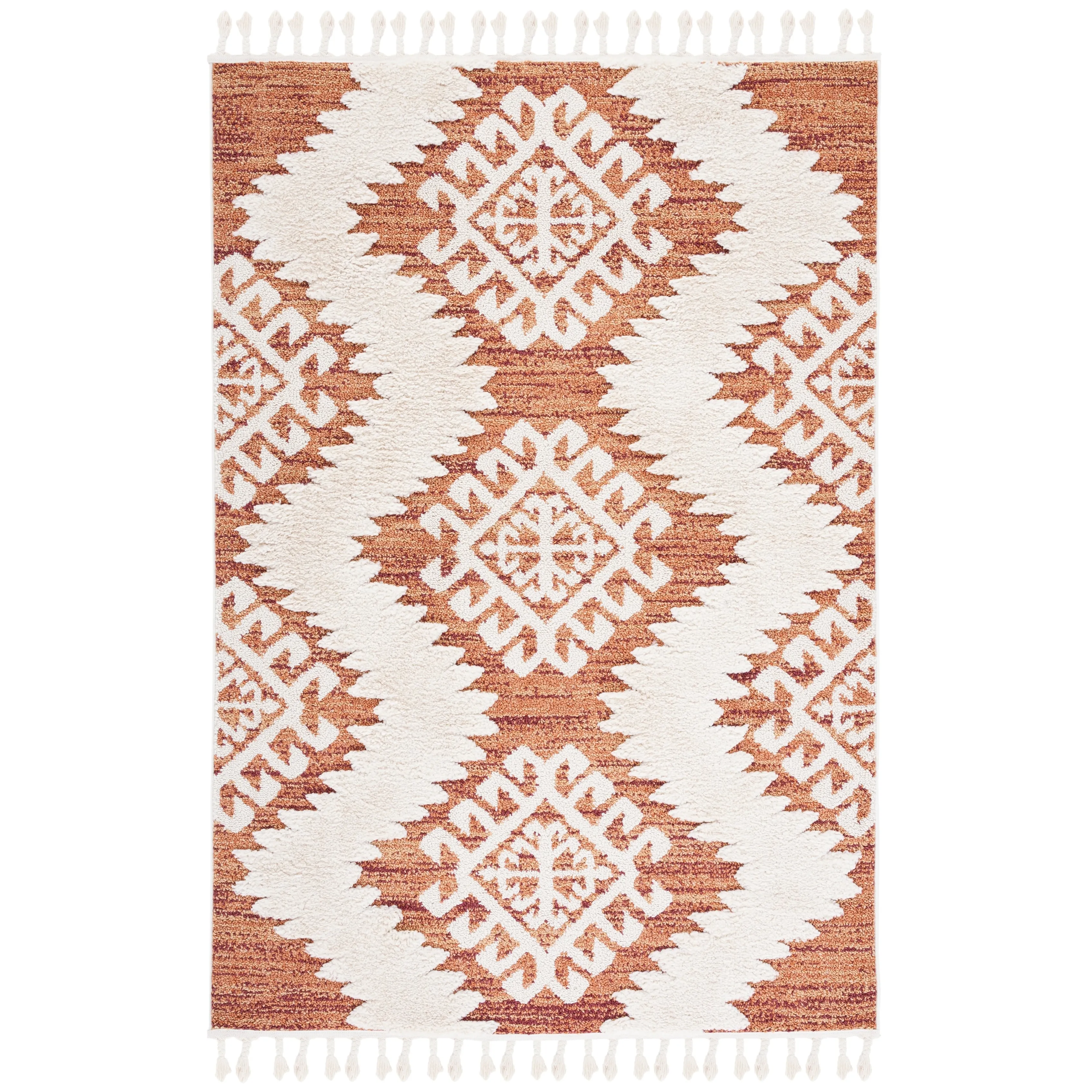 SAFAVIEH Moroccan Tassel Shag Berneice Boho Tribal 2-inch Thick
