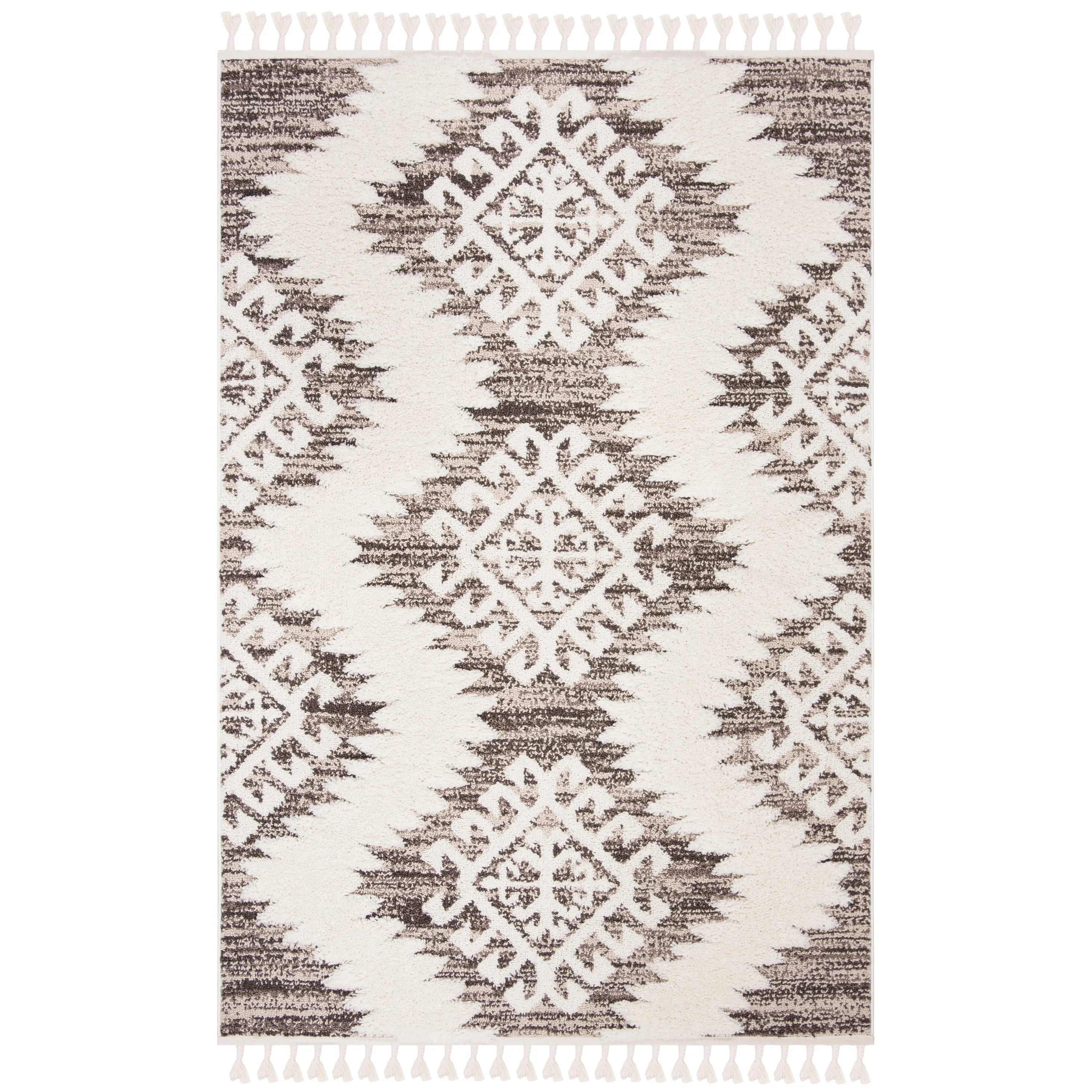 SAFAVIEH Moroccan Tassel Shag Berneice Boho Tribal 2-inch Thick
