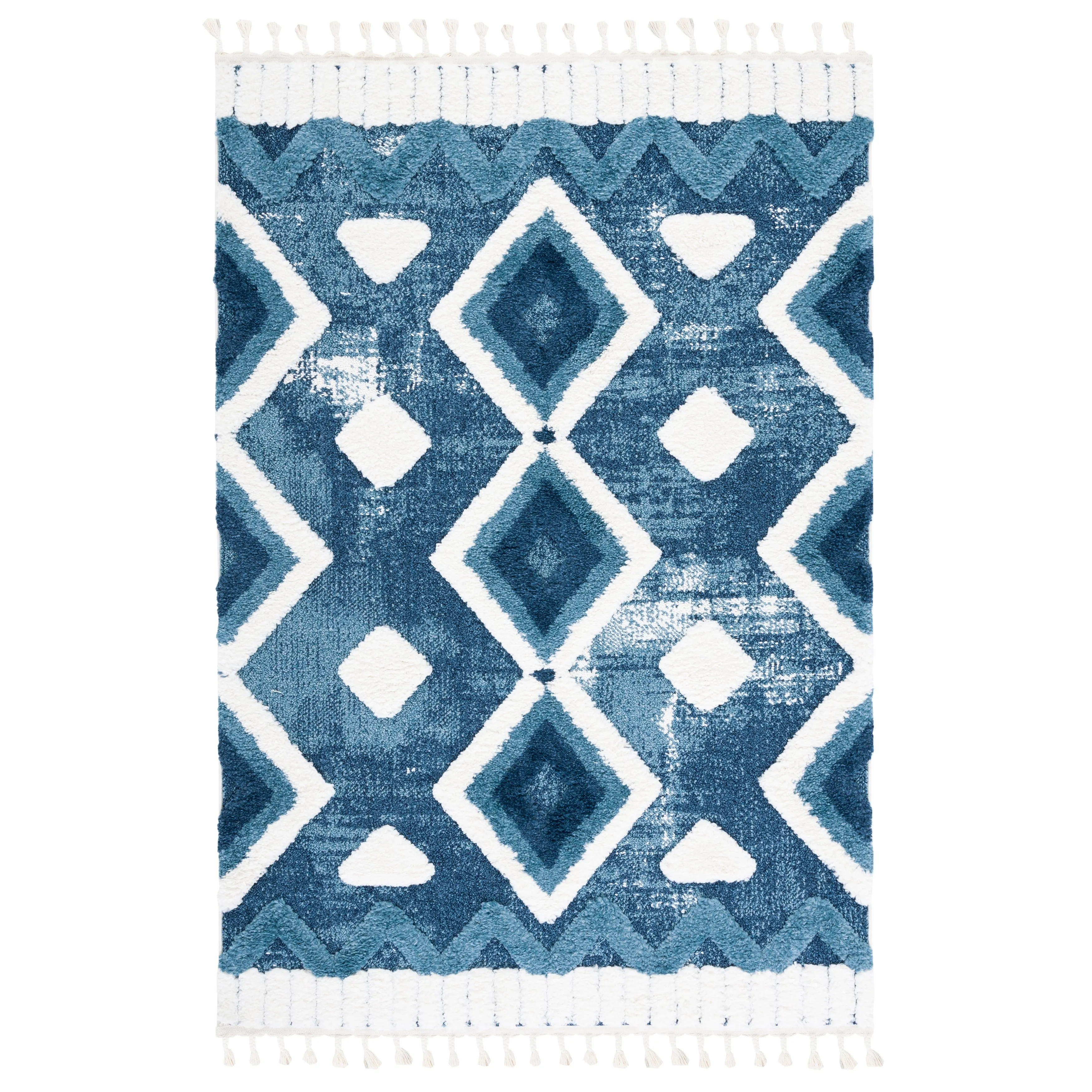 SAFAVIEH Moroccan Tassel Shag Veta 2-inch Thick Rug