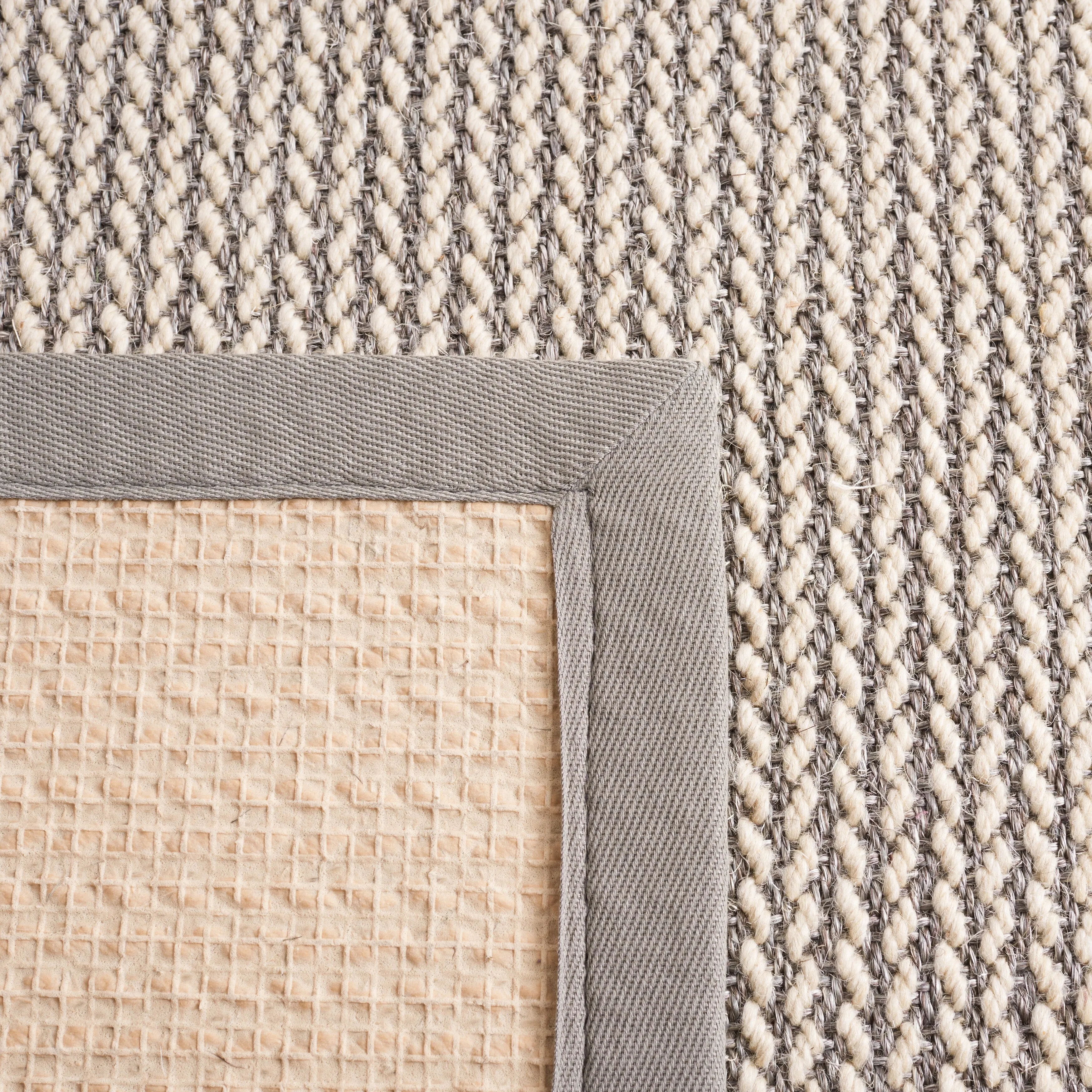 SAFAVIEH Natural Fiber Margret Sisal & Wool Rug - Grey - 9' x 12'
