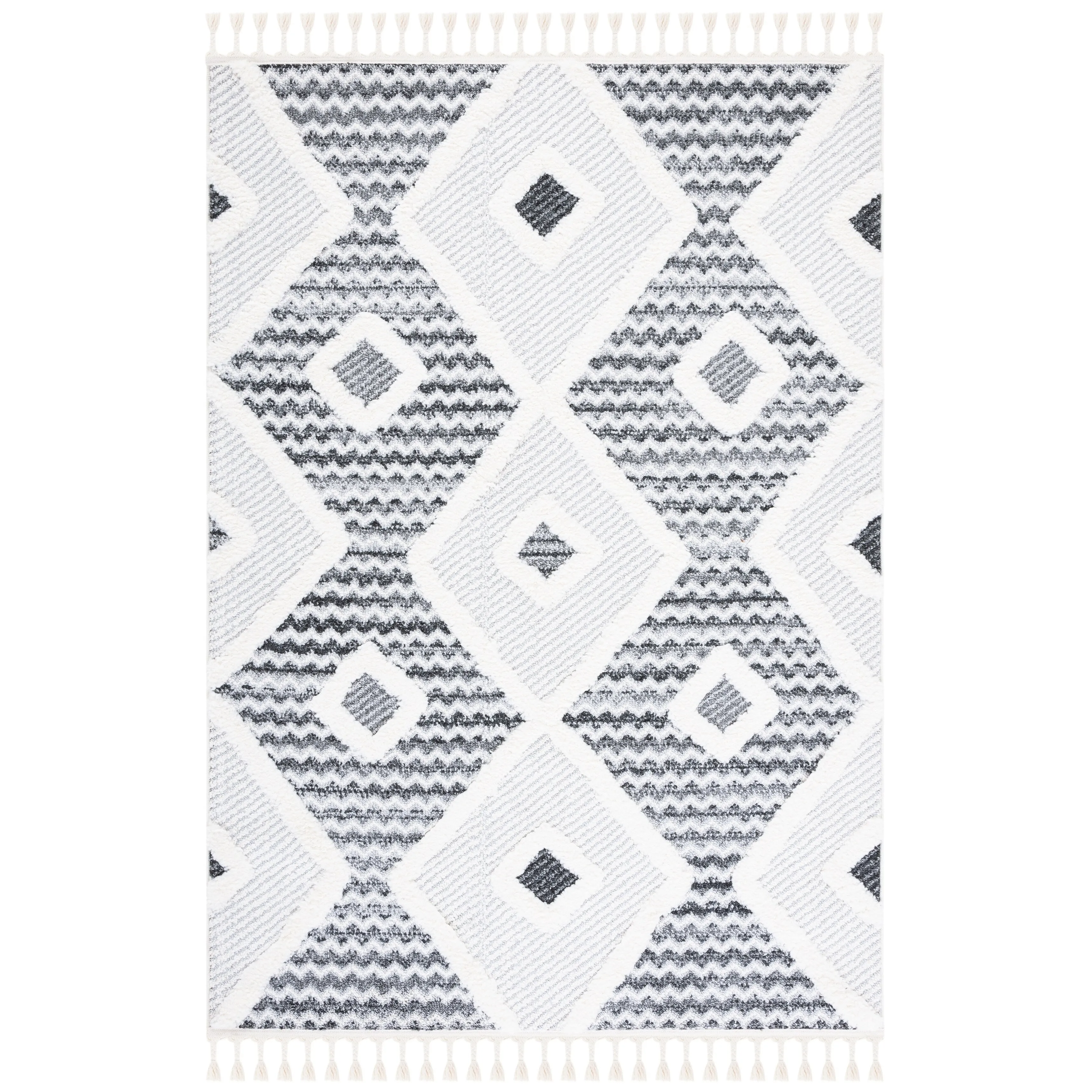 SAFAVIEH Parma Shag Sinda Trellis 1.2-inch Thick Rug