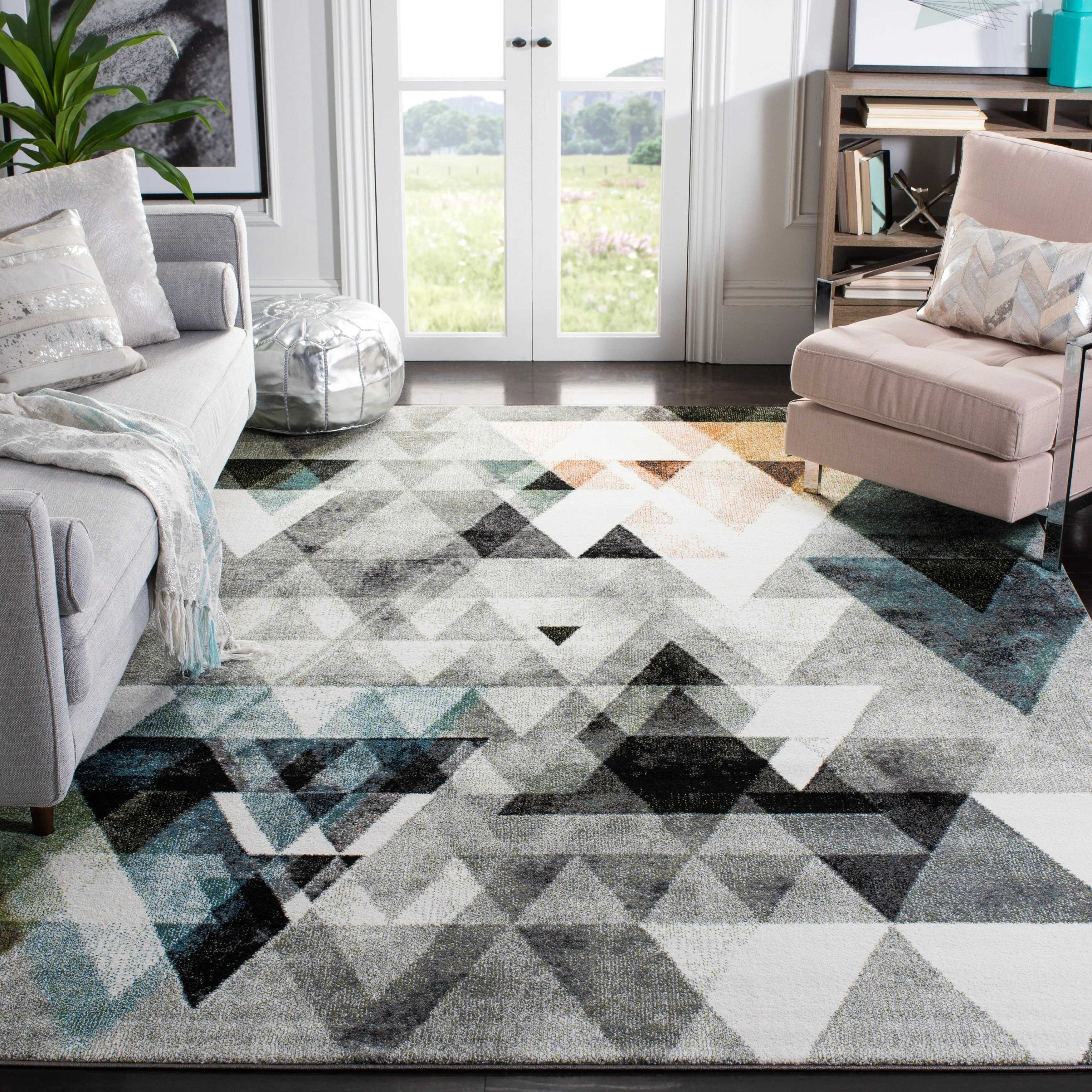 SAFAVIEH Porcello Lizet Mid-Century Modern Abstract Rug