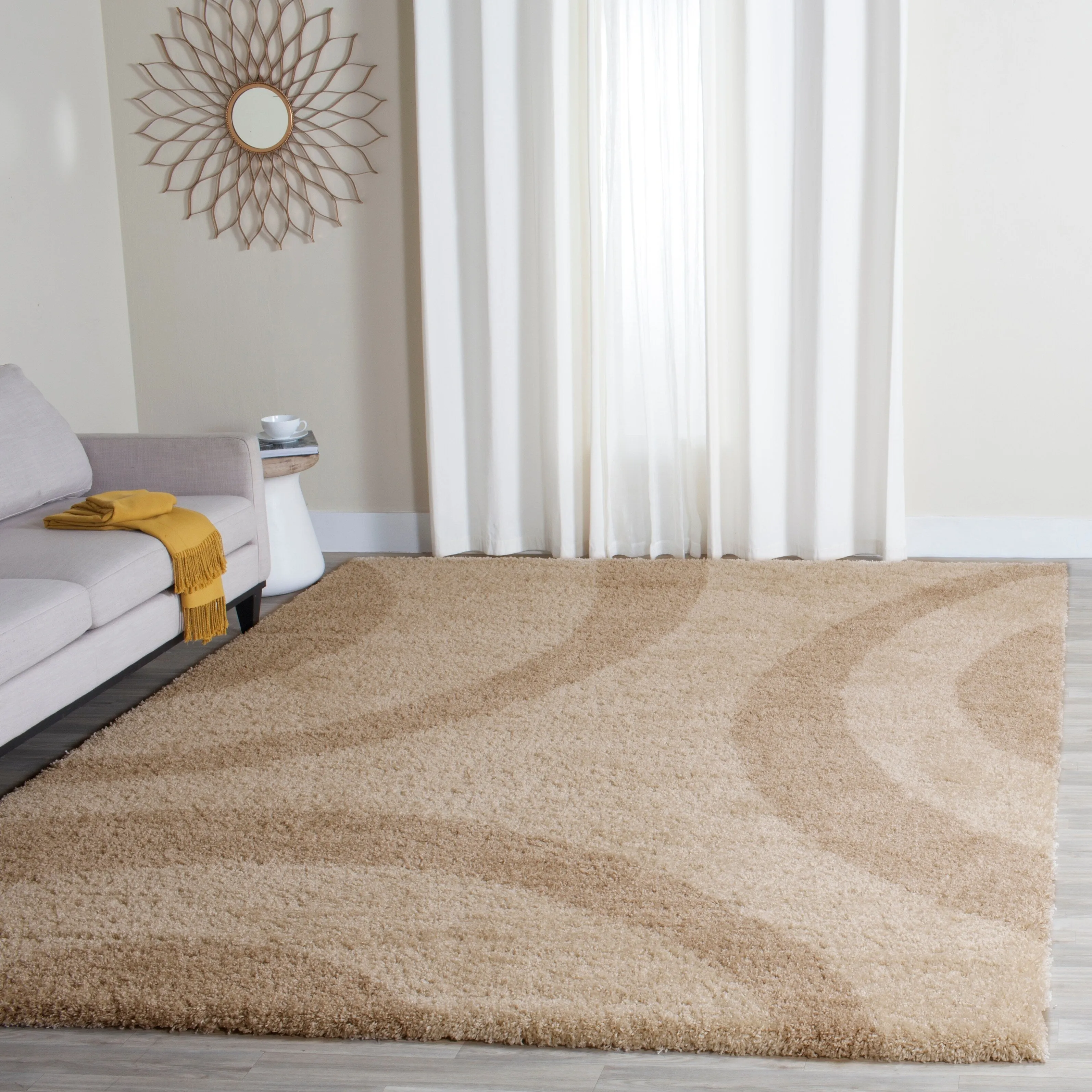 SAFAVIEH Portofino Shag Sunna Modern 2-inch Thick Rug