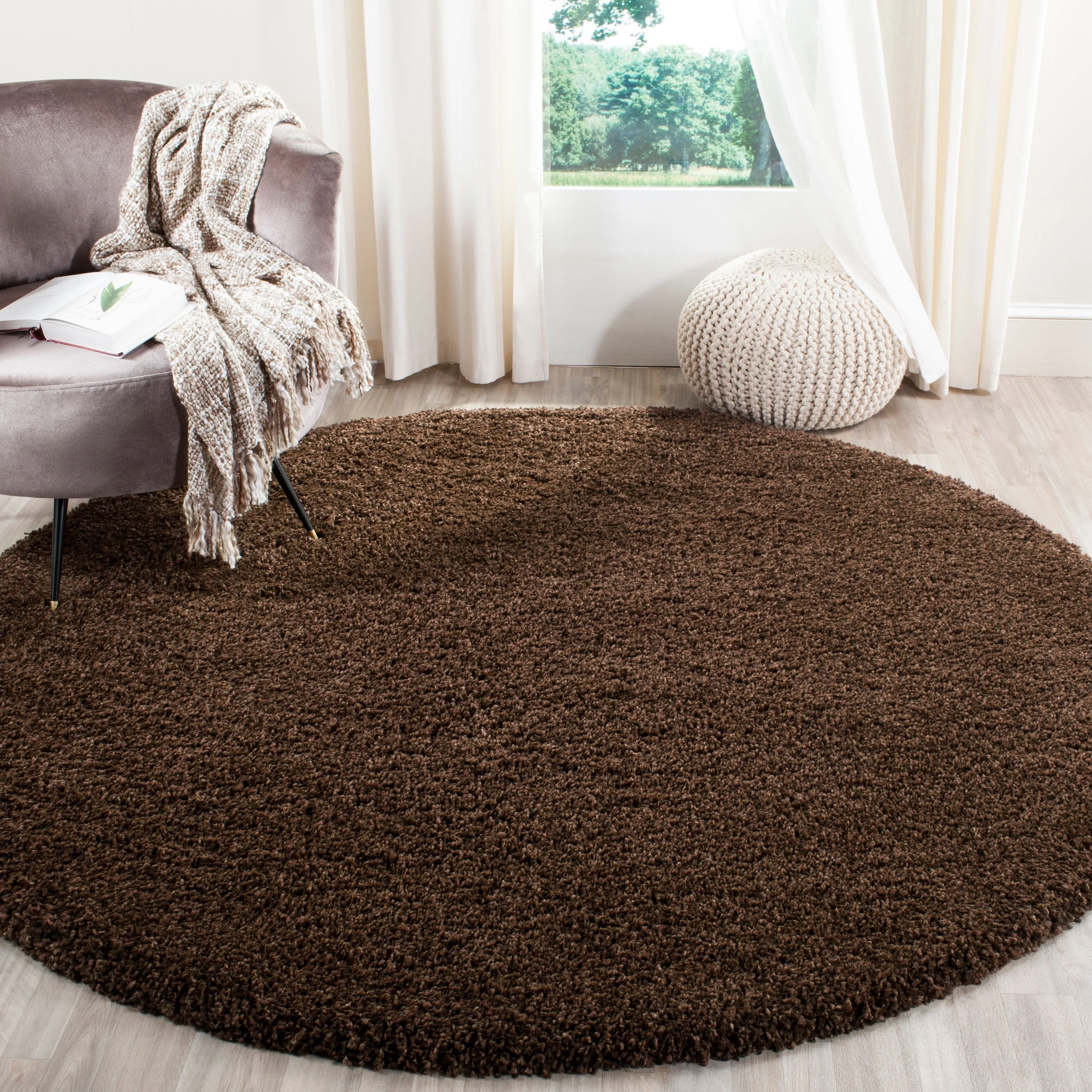 SAFAVIEH. Santa Monica Mahalia Shag 2-inch Thick Area Rug