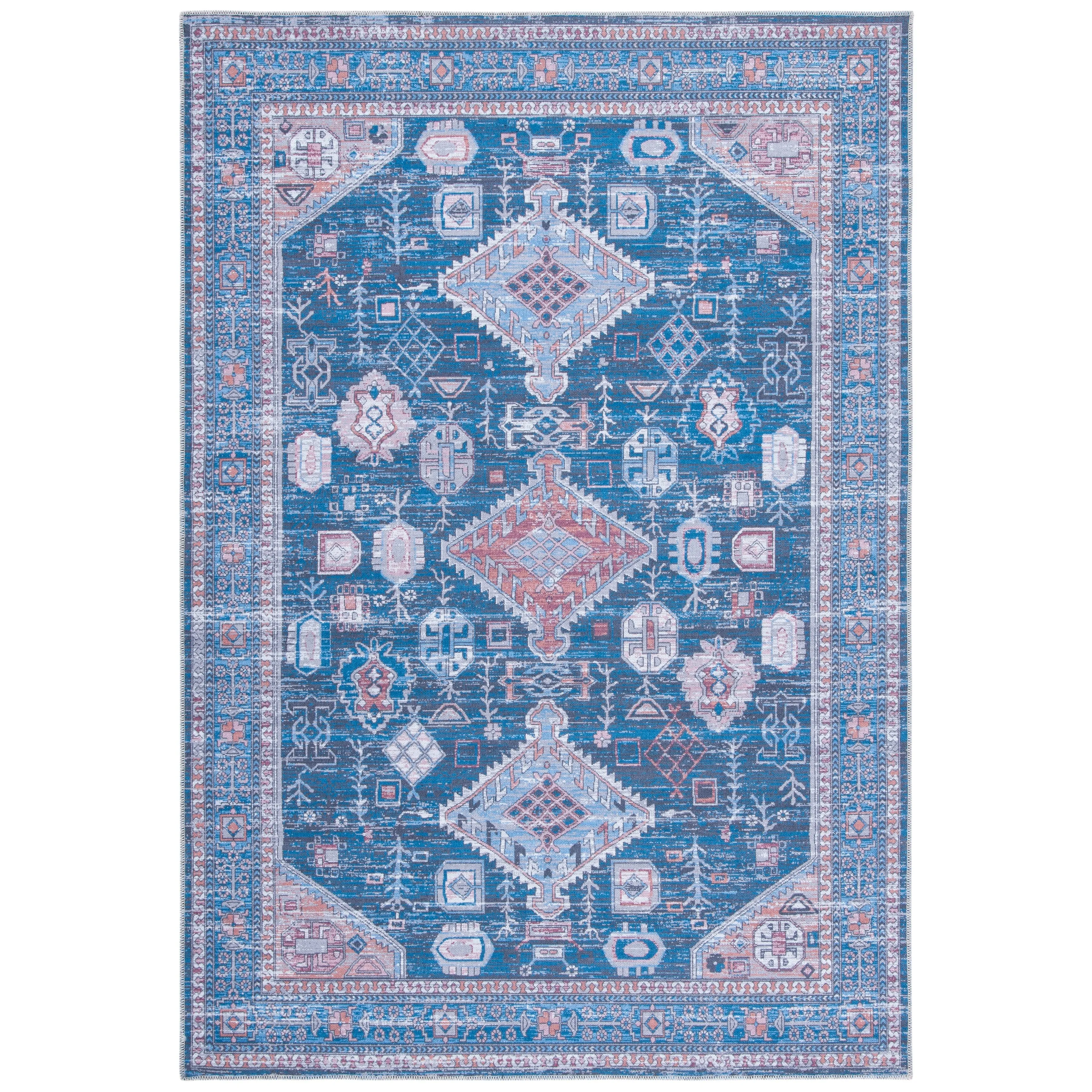 SAFAVIEH Serapi Machine Washable Sybilla Shabby Chic Distressed Rug