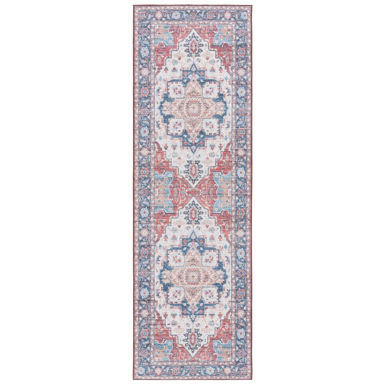 SAFAVIEH Tucson Ava Machine Washable Slip Resistant Shabby Chic