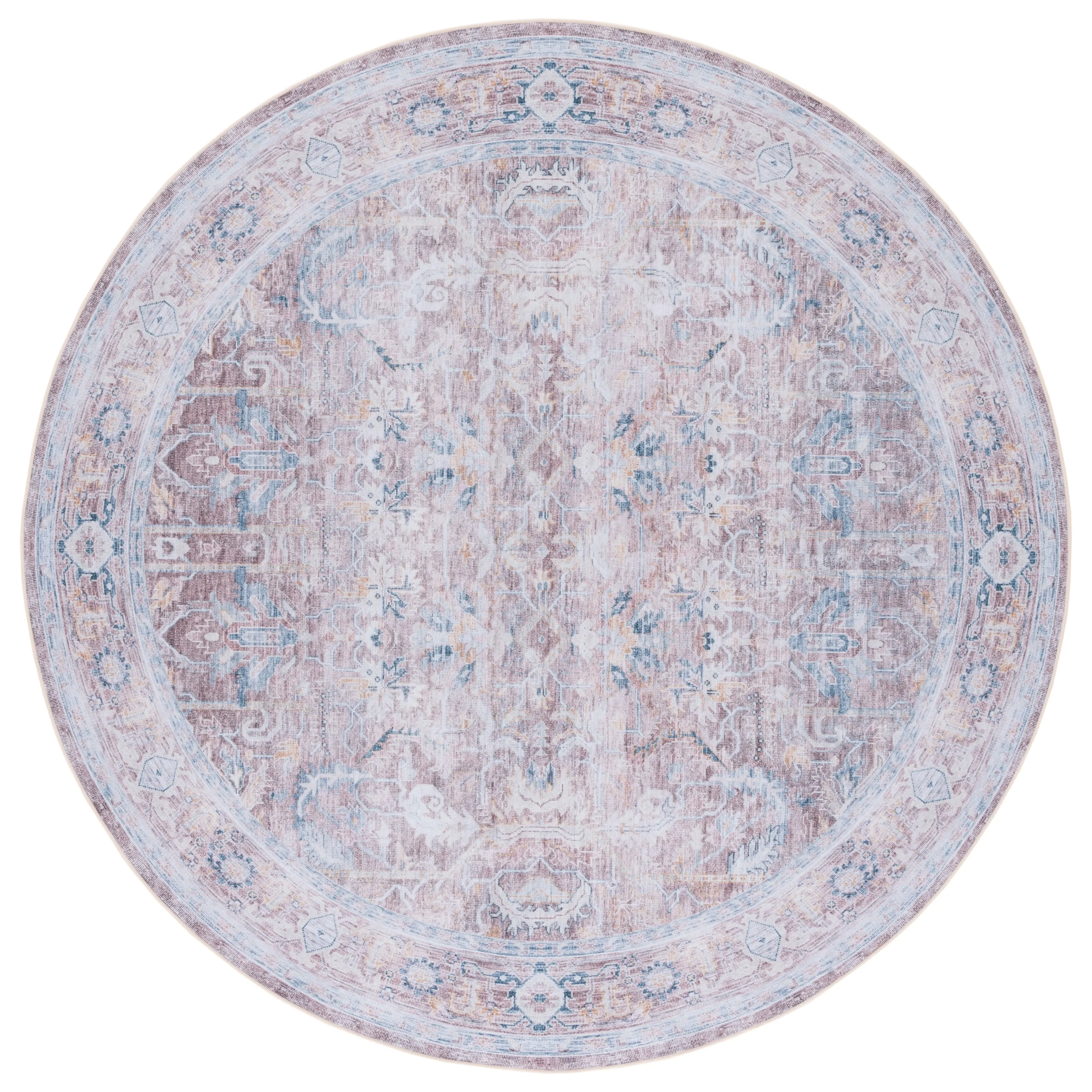 SAFAVIEH Tucson Machine Washable Slip Resistant Dena Oriental Distressed