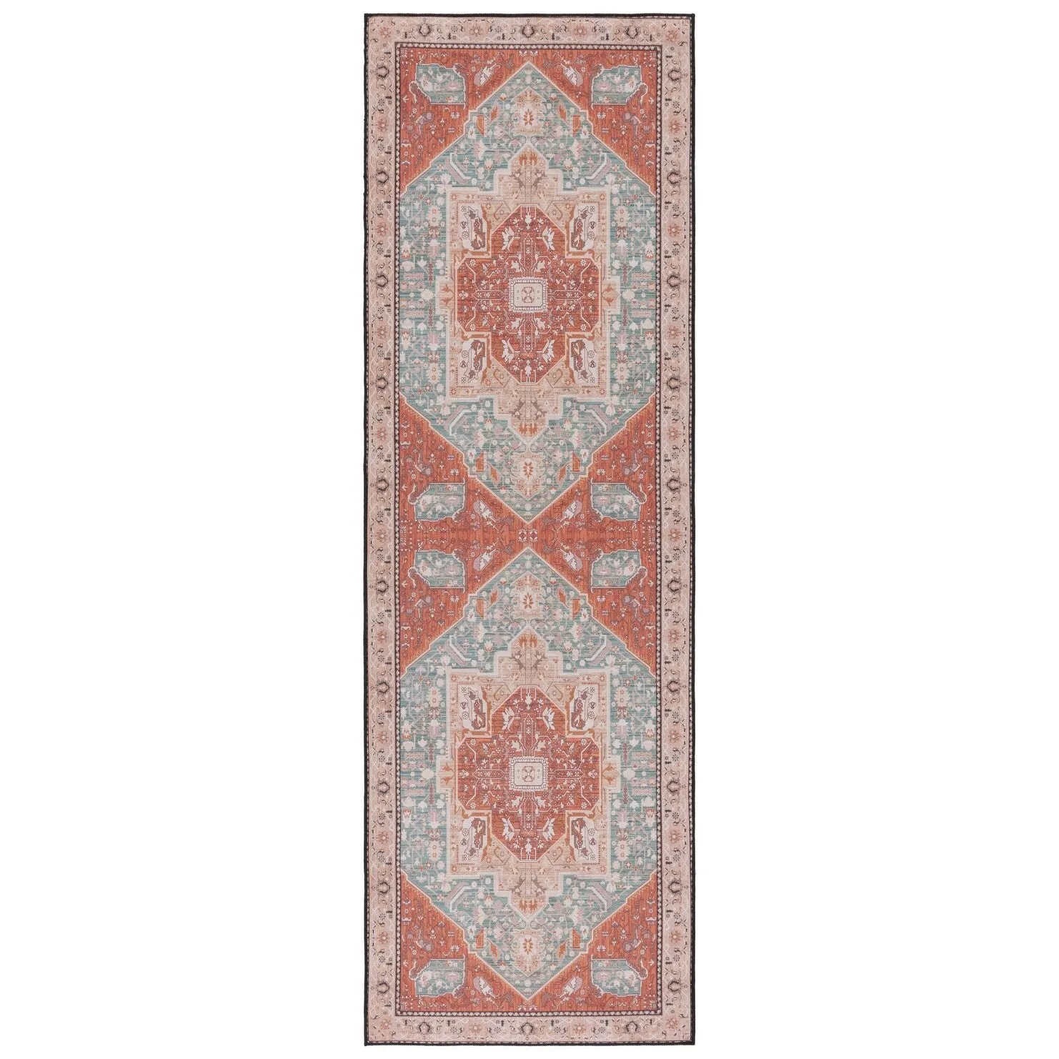 SAFAVIEH Tucson Machine Washable Slip Resistant Dessa Traditional Rug