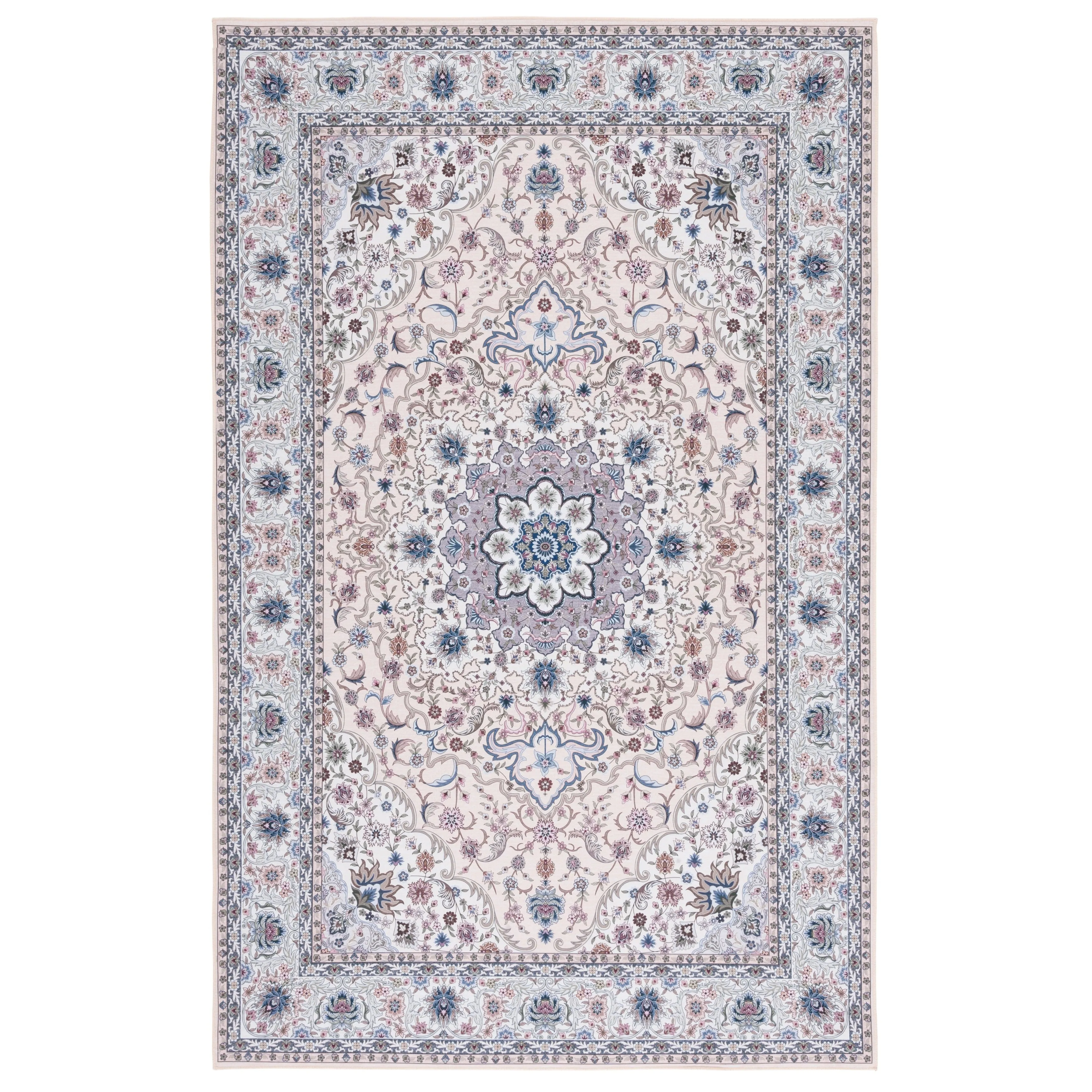 SAFAVIEH Tucson Machine Washable Slip Resistant Koidula Traditional Rug