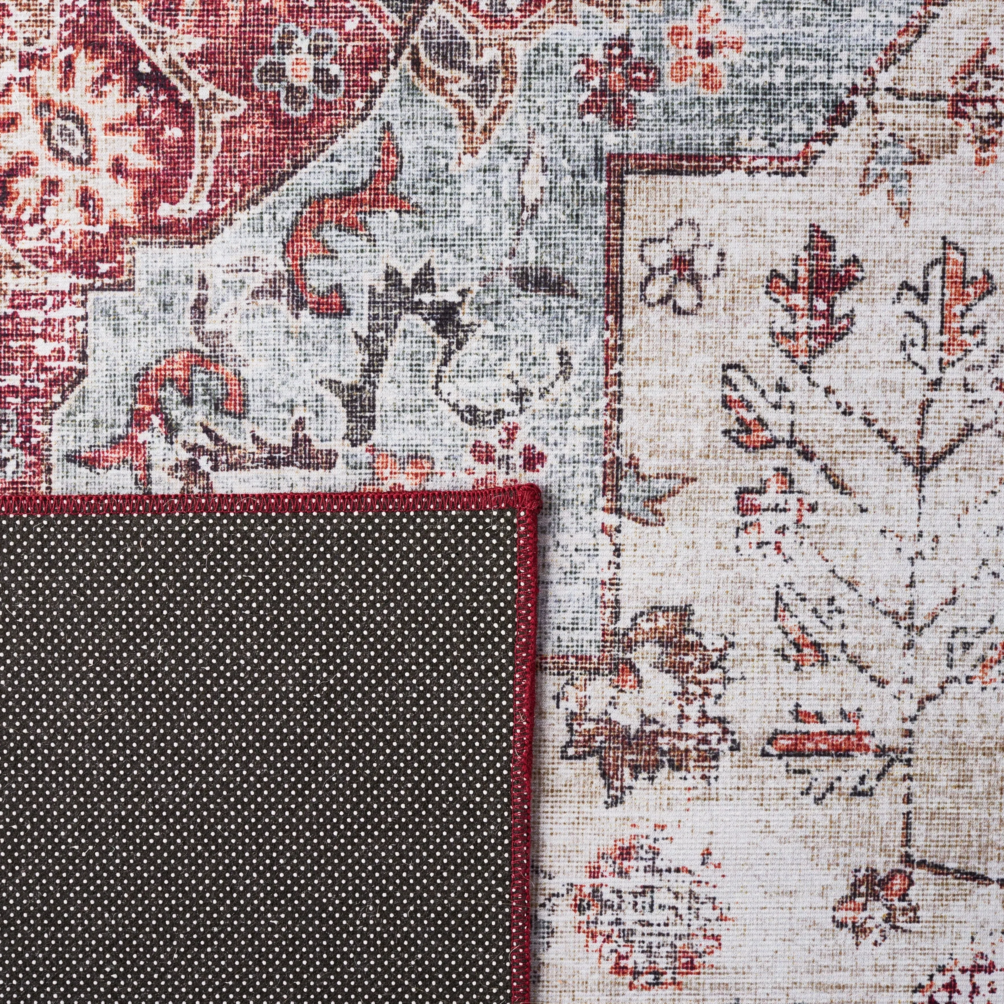 SAFAVIEH. Tucson Machine Washable Slip Resistant Queenie Oriental Medallion