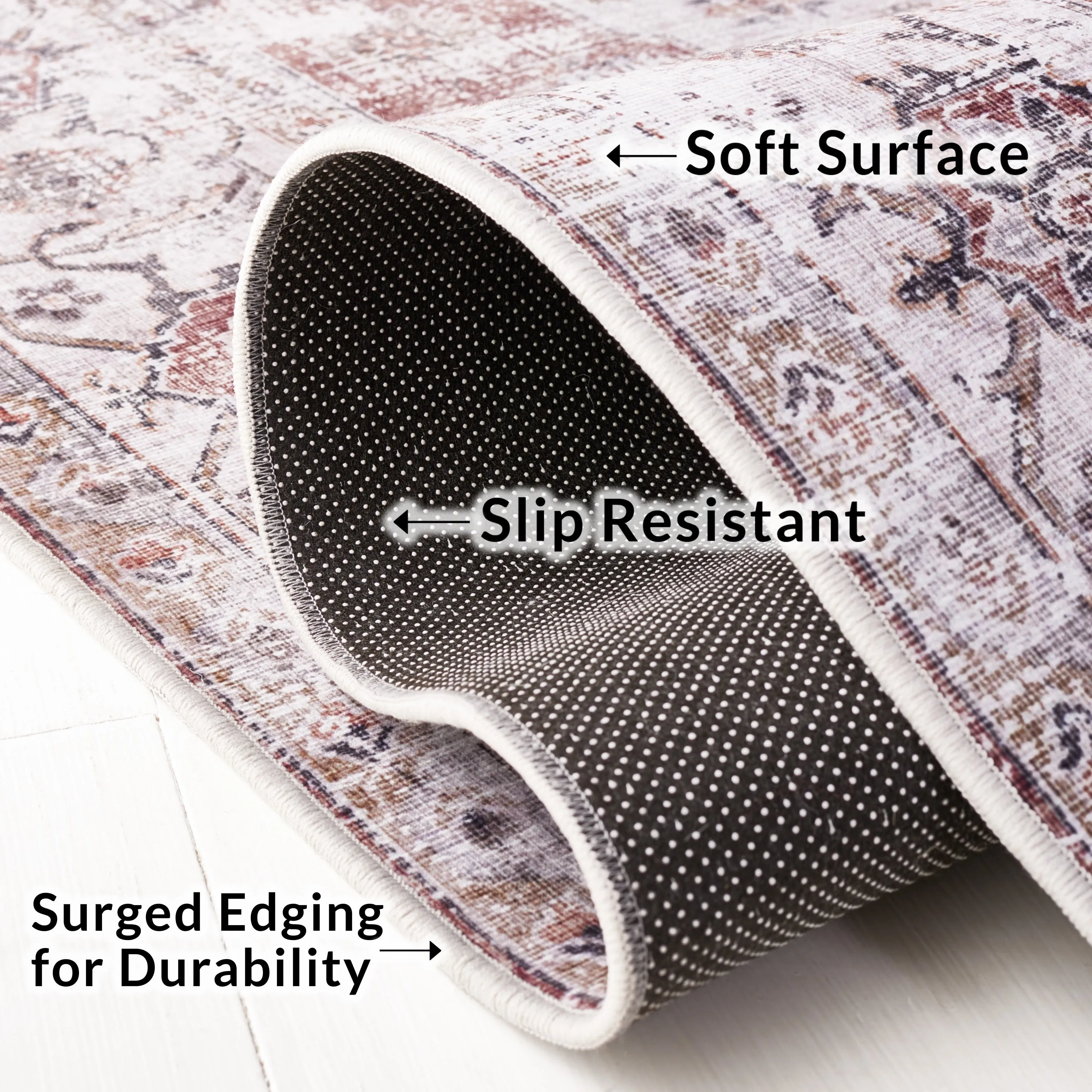 SAFAVIEH. Tucson Machine Washable Slip Resistant Queenie Oriental Medallion