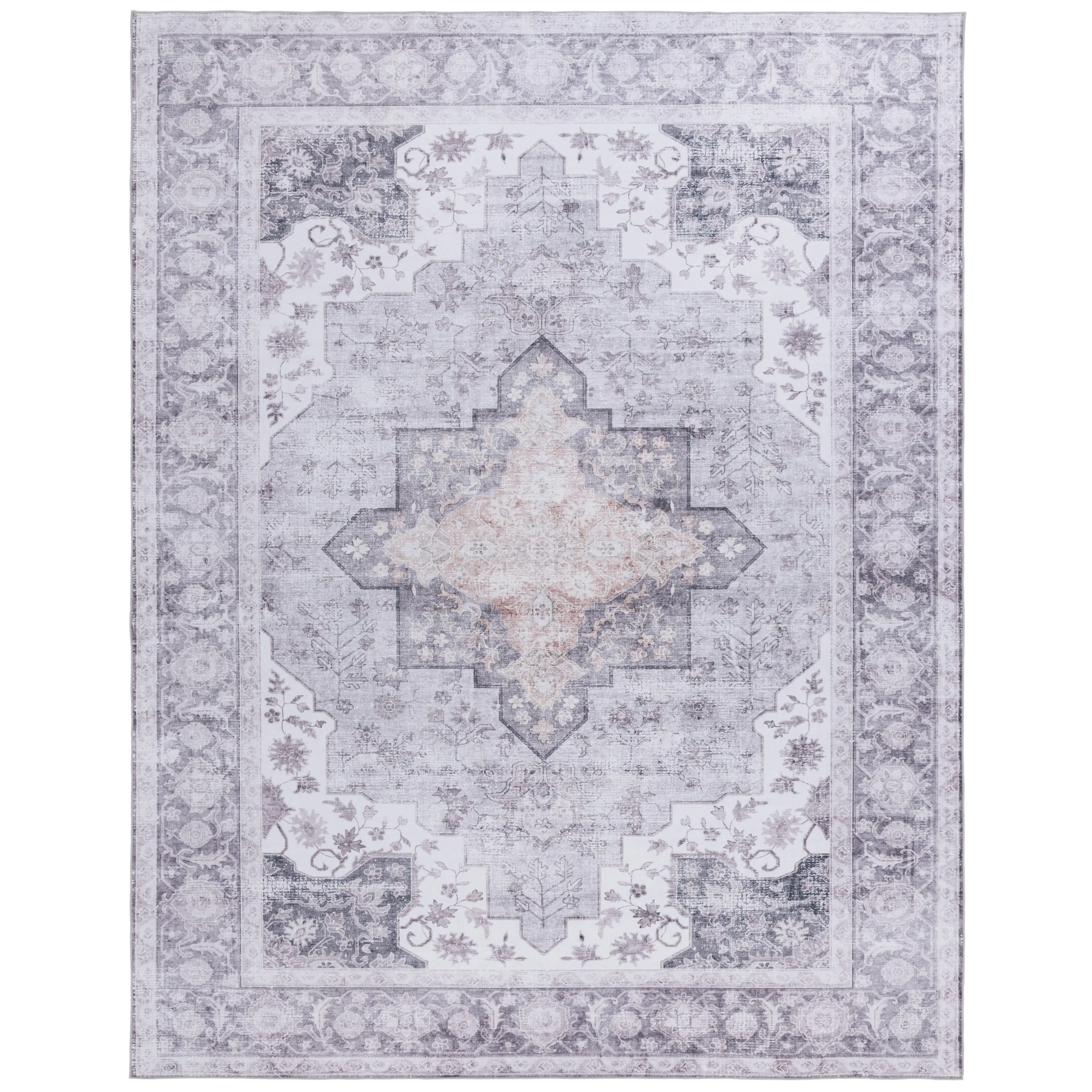 SAFAVIEH. Tucson Machine Washable Slip Resistant Queenie Oriental Medallion