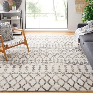 SAFAVIEH Tulum Annalis Moroccan Boho Rug - Ivory/Grey - 8' x 10'
