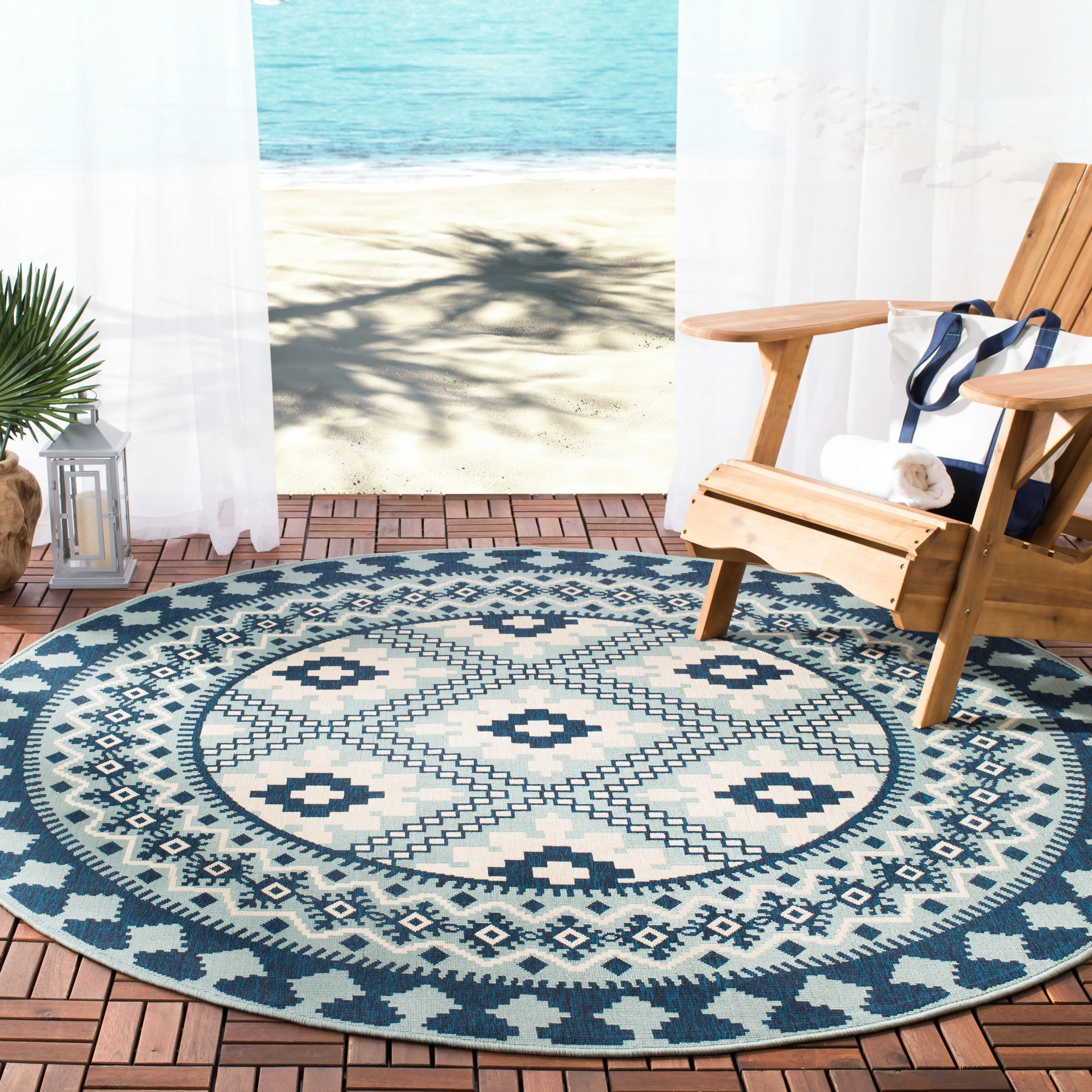 SAFAVIEH Veranda Eyvor Indoor/ Outdoor Waterproof Patio Backyard Rug