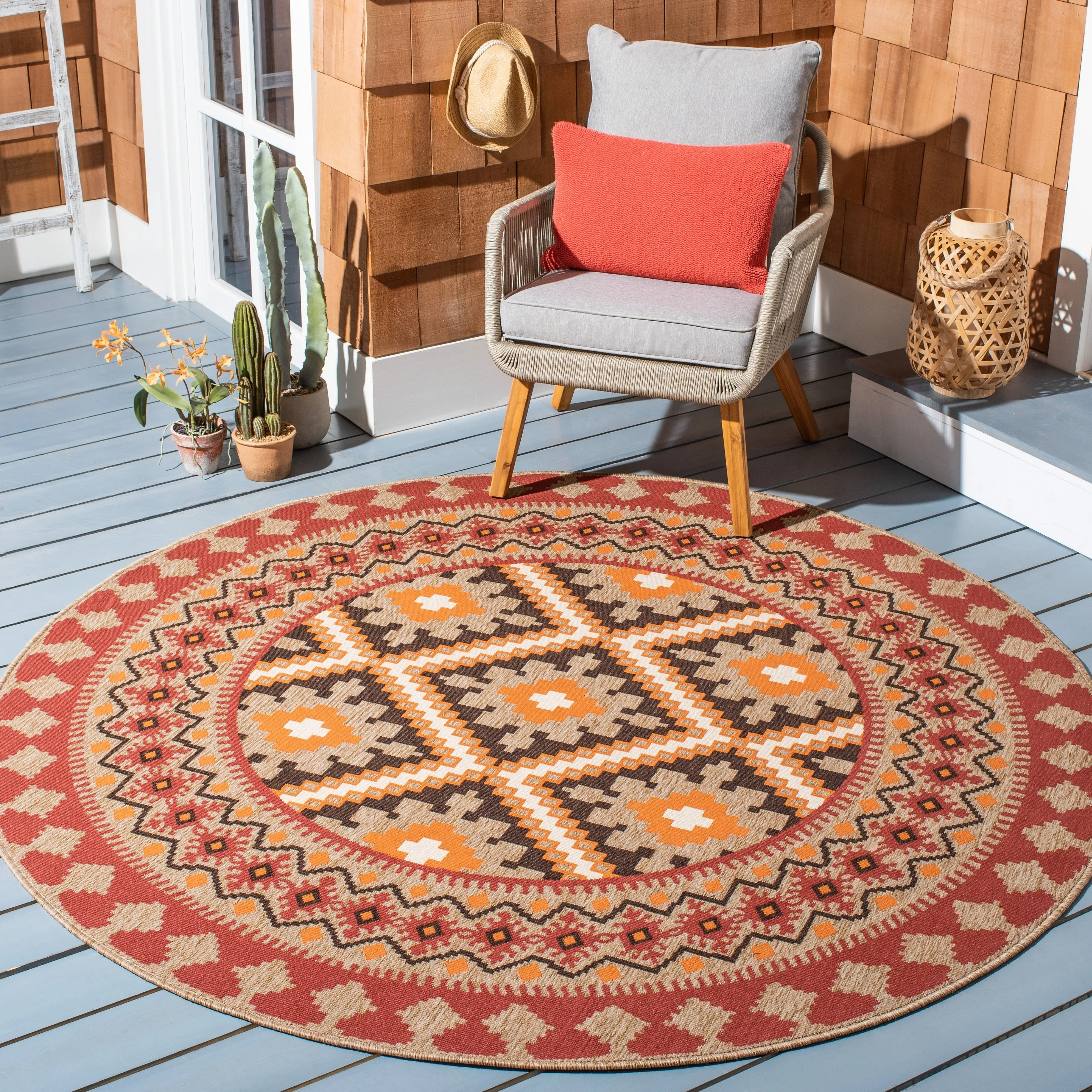 SAFAVIEH Veranda Eyvor Indoor/ Outdoor Waterproof Patio Backyard Rug