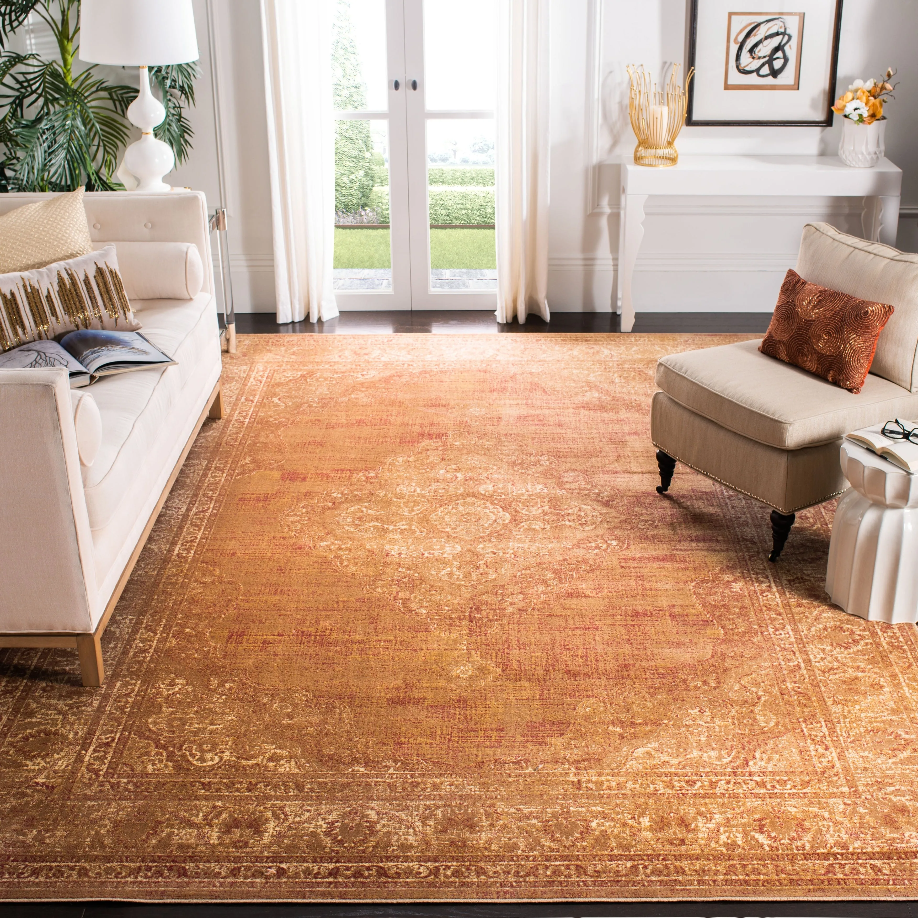 SAFAVIEH Vintage Distressed Boho Lucie Oriental Area Rug