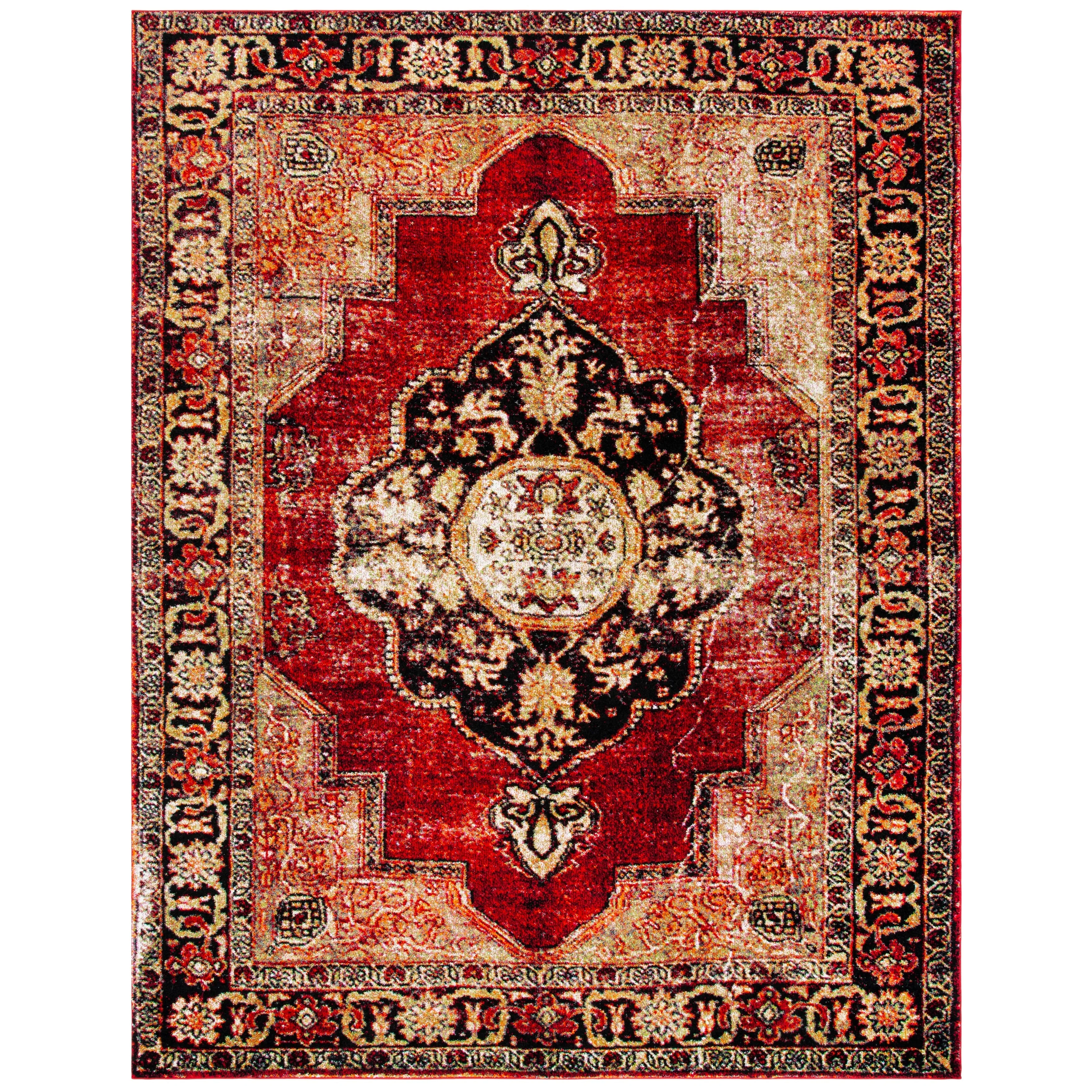 SAFAVIEH Vintage Hamadan Ismay Oriental Distressed Rug