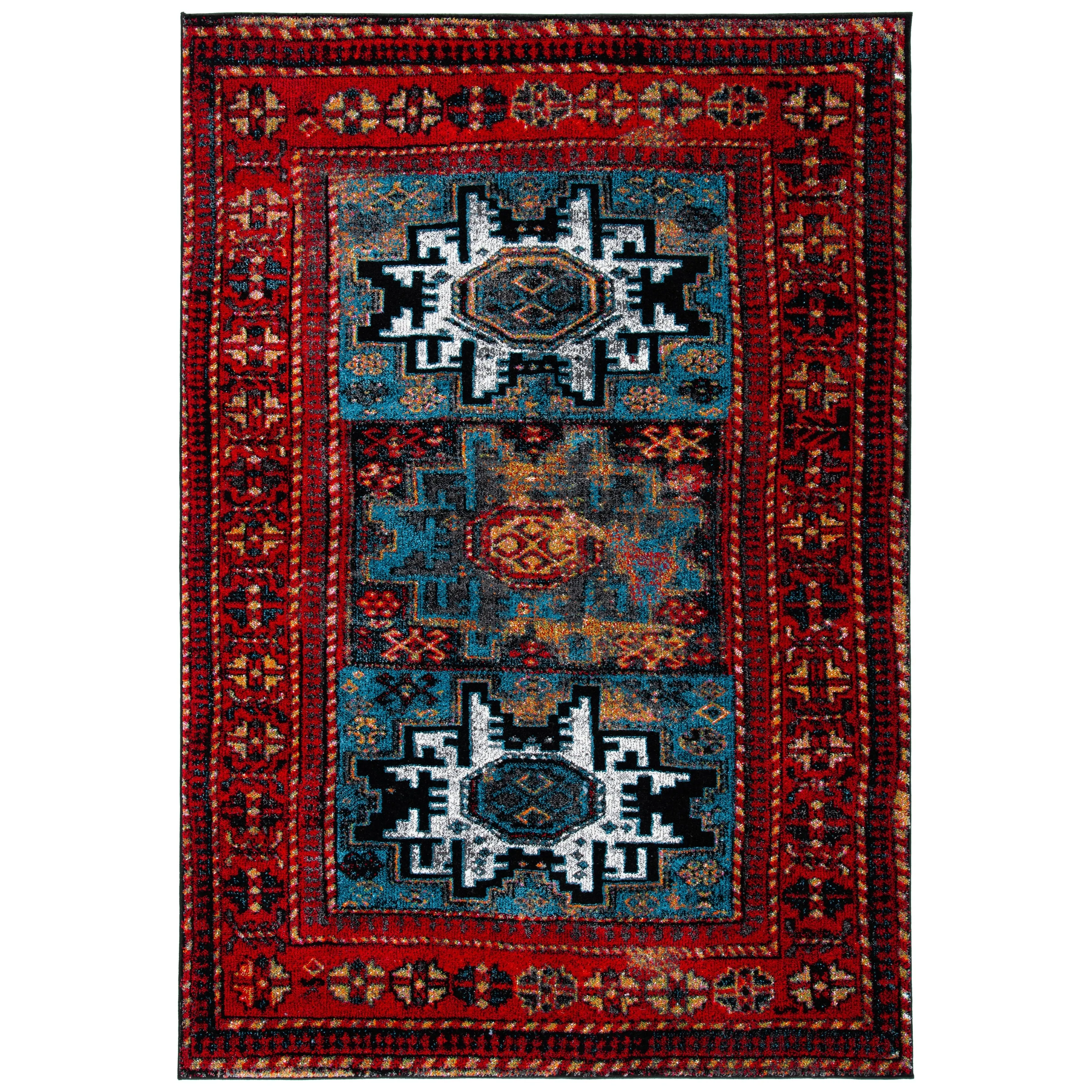 SAFAVIEH. Vintage Hamadan Lilla Oriental Distressed Rug