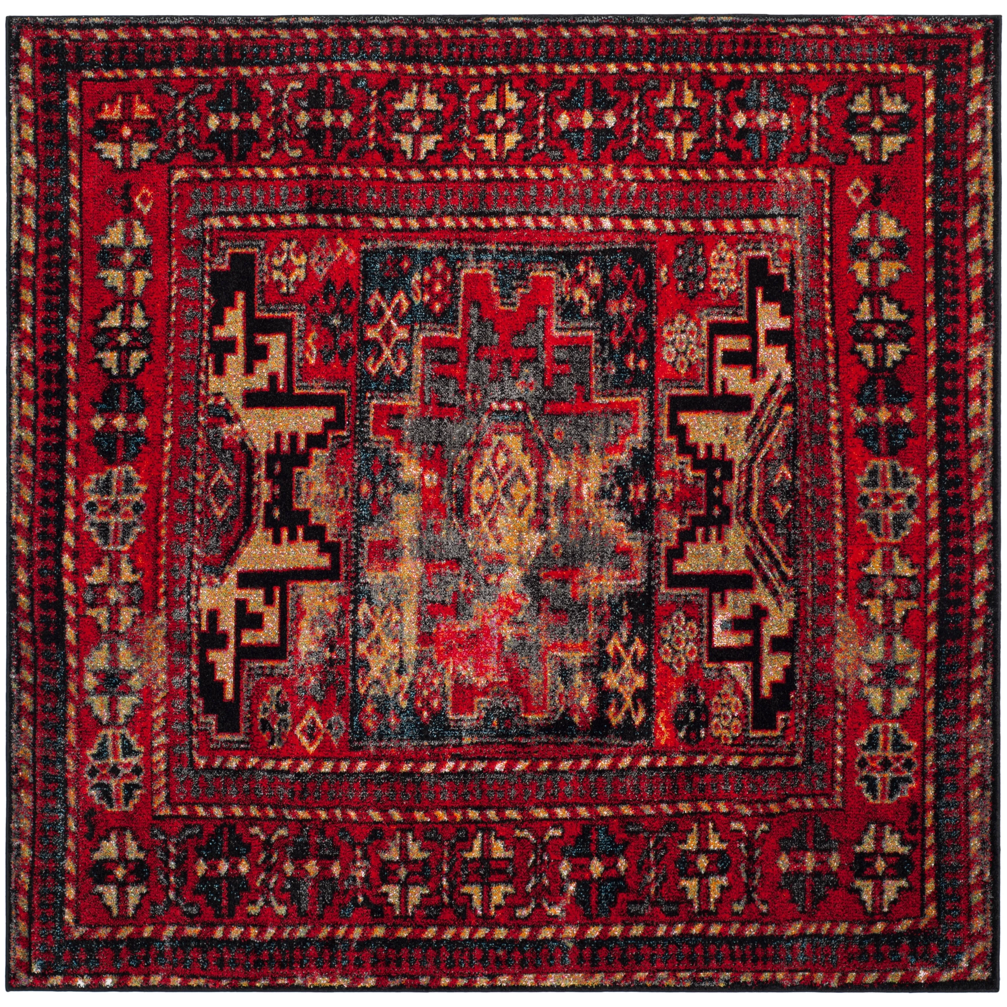 SAFAVIEH. Vintage Hamadan Lilla Oriental Distressed Rug
