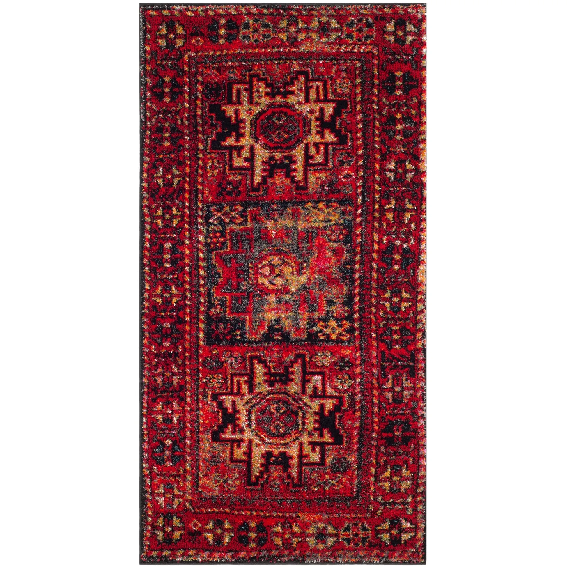SAFAVIEH. Vintage Hamadan Lilla Oriental Distressed Rug