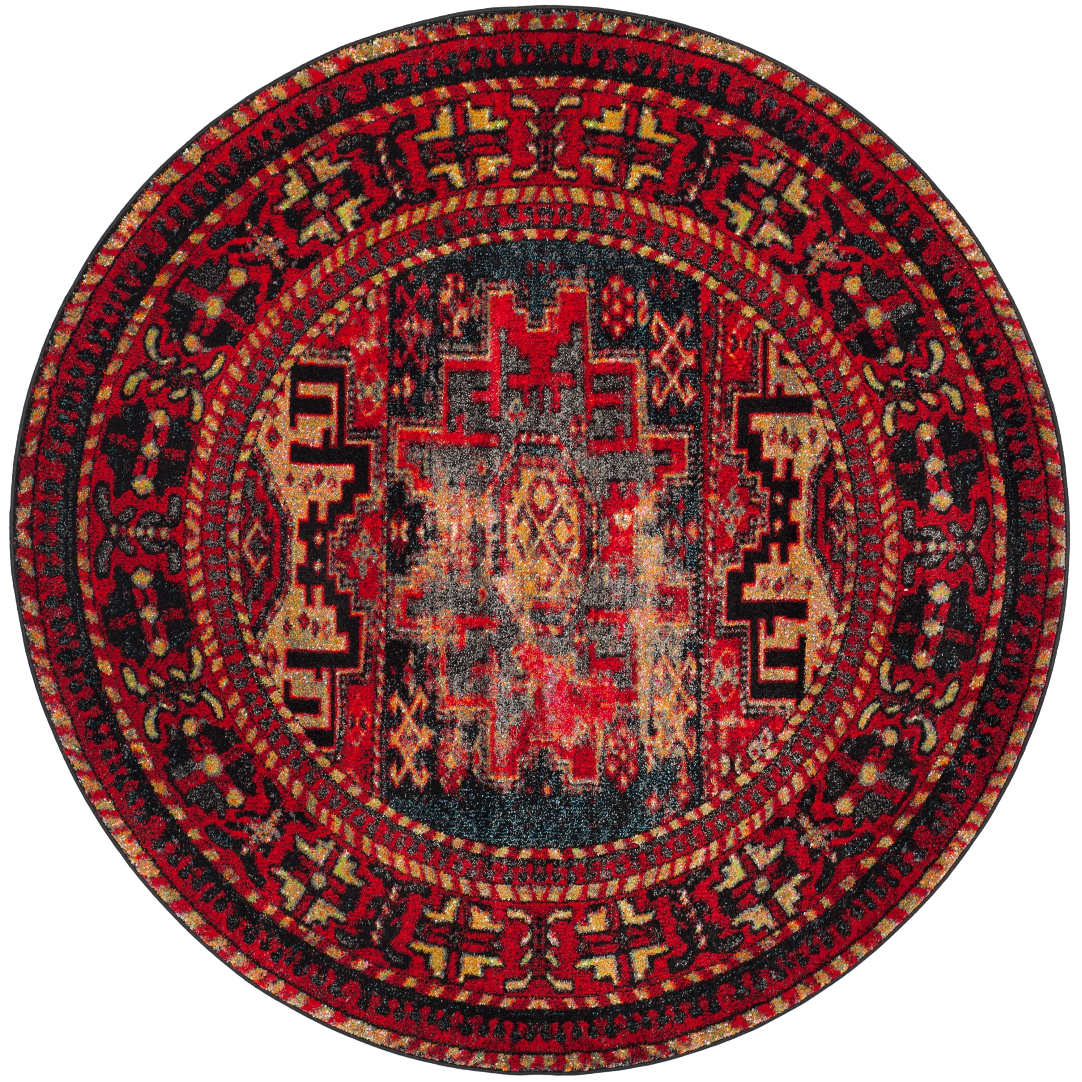 SAFAVIEH. Vintage Hamadan Lilla Oriental Distressed Rug