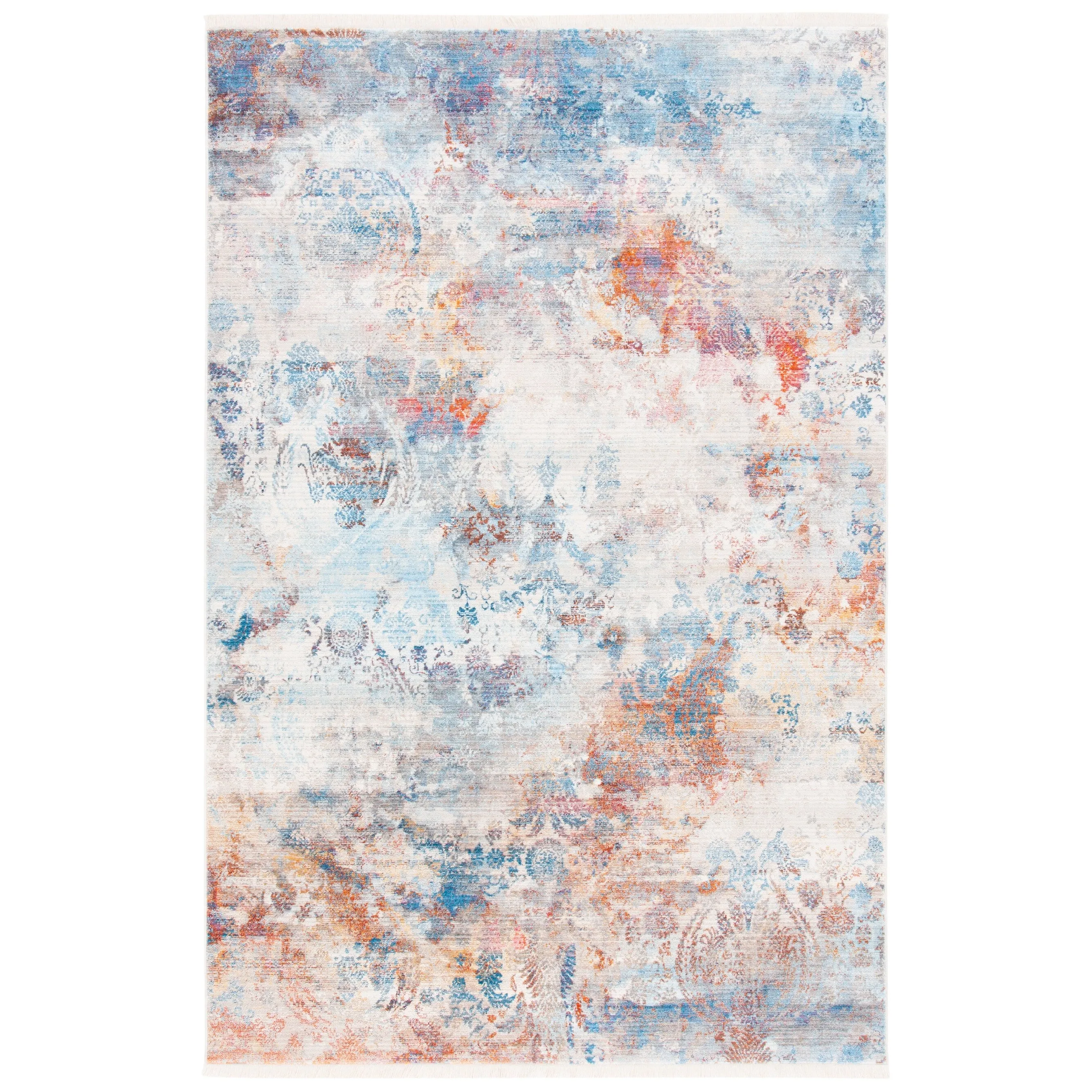 SAFAVIEH Vintage Persian Cass Modern Abstract Rug - Blue/Beige - 5' x 7' 6