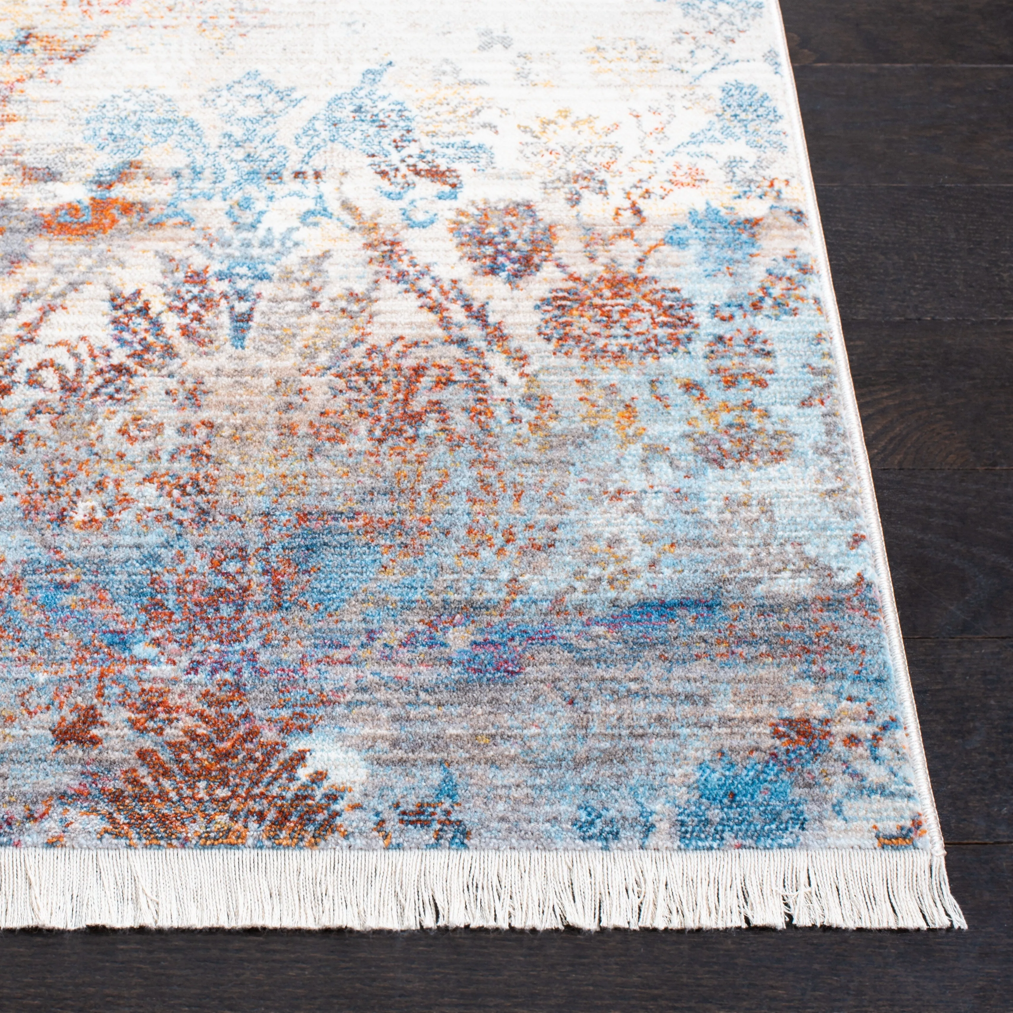 SAFAVIEH Vintage Persian Cass Modern Abstract Rug - Blue/Beige - 5' x 7' 6