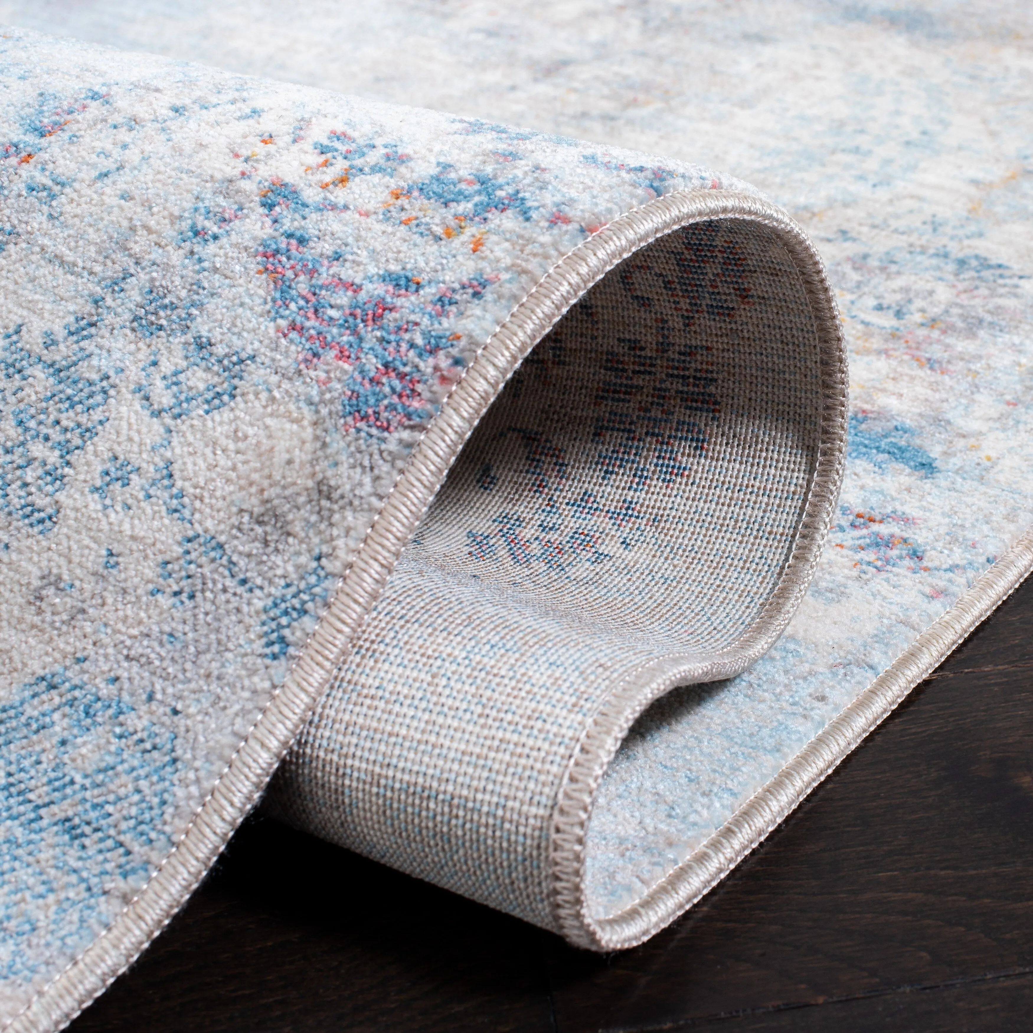 SAFAVIEH Vintage Persian Cass Modern Abstract Rug - Blue/Beige - 5' x 7' 6