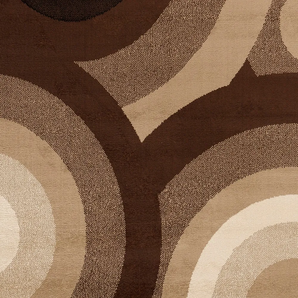 SandyCircles Indoor Area Rug - 6'7 x 9'6