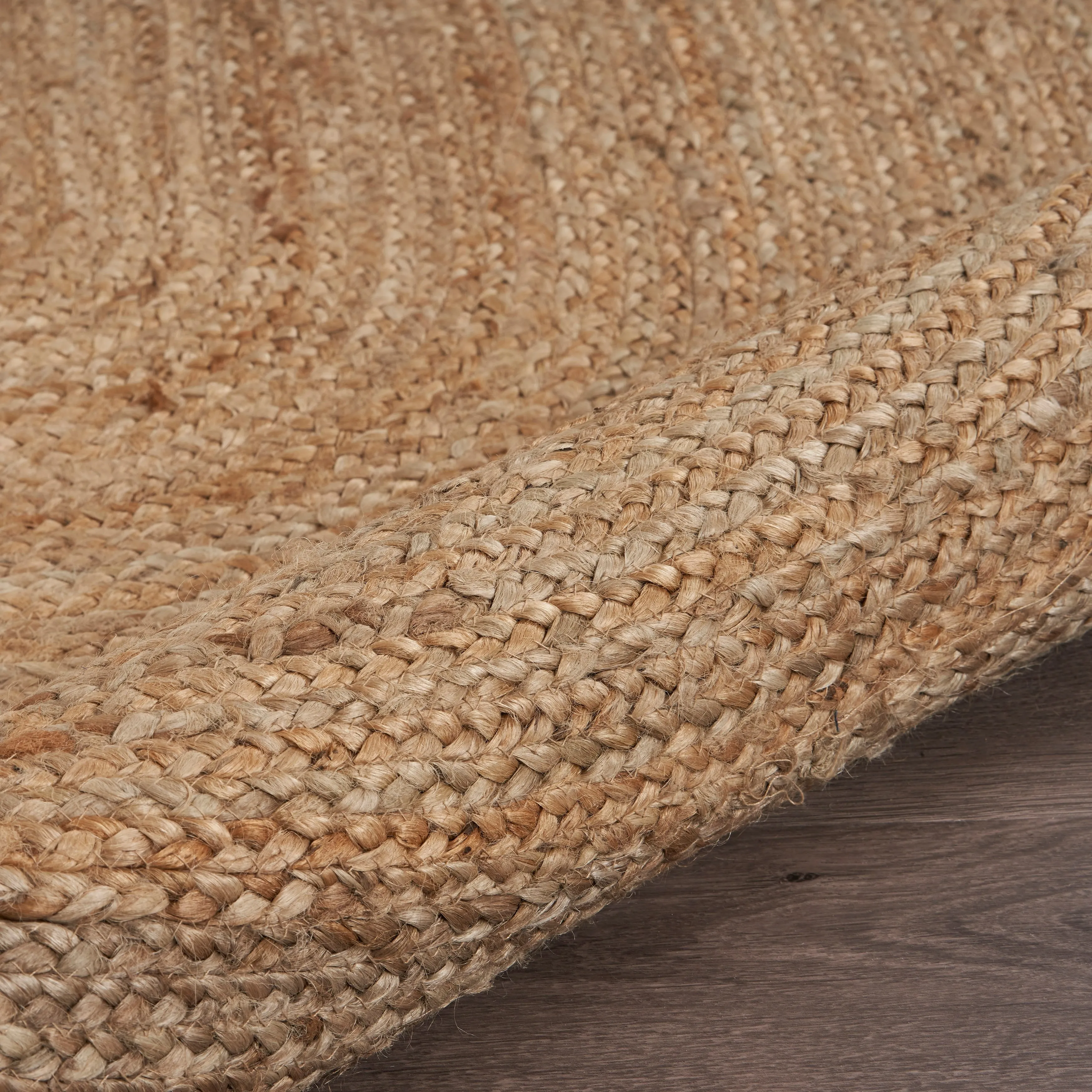 Sevita Braided Organic Jute Farmhouse Area Rug