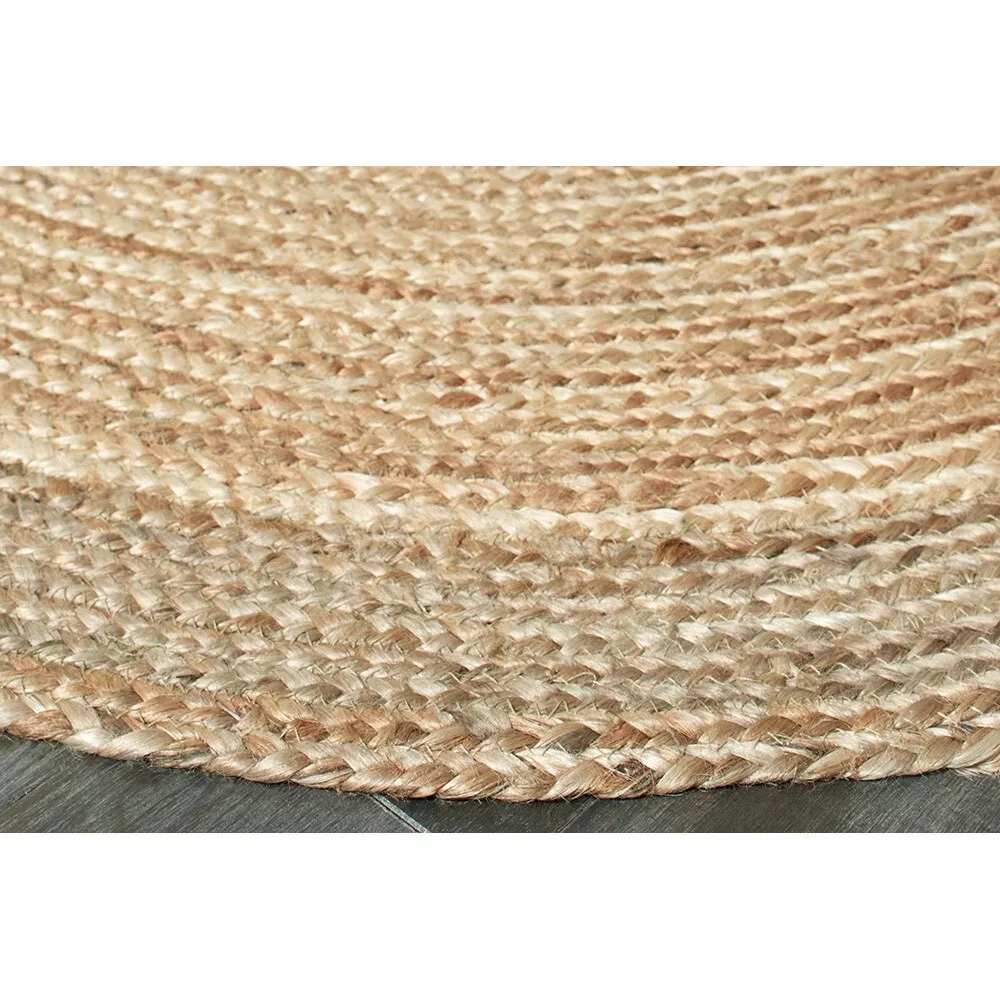 Sevita Braided Organic Jute Farmhouse Area Rug