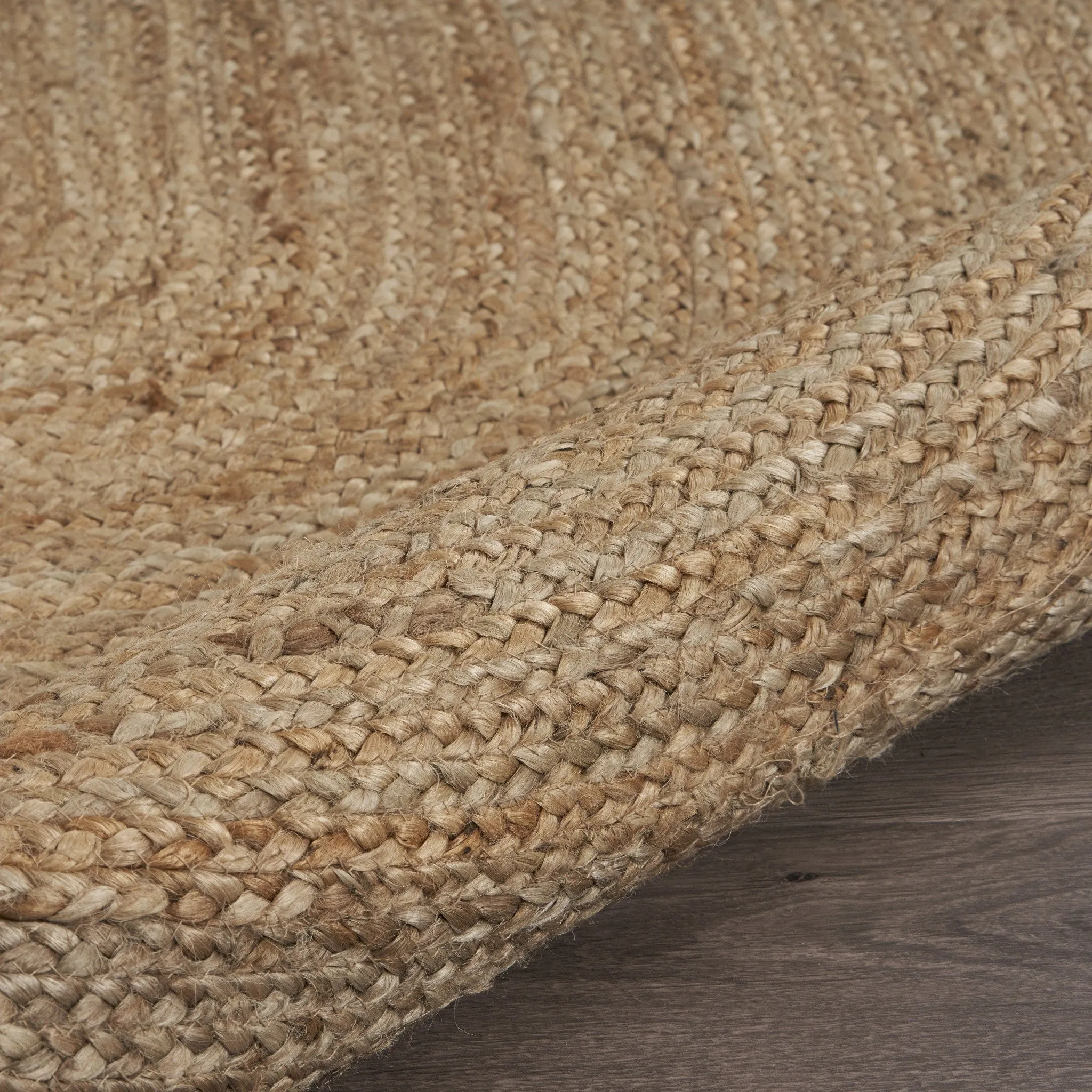 Sevita Braided Organic Jute Farmhouse Area Rug