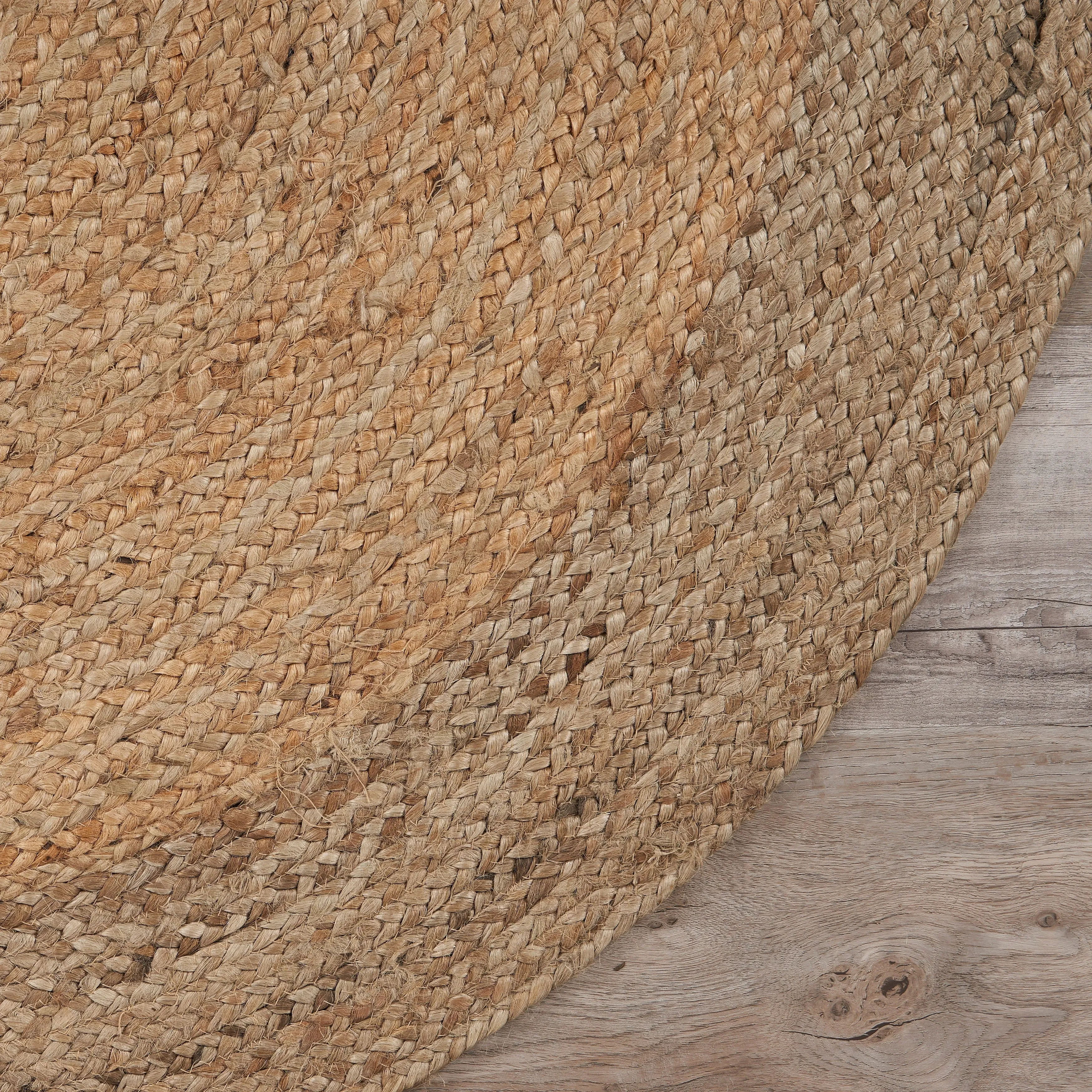 Sevita Braided Organic Jute Farmhouse Area Rug