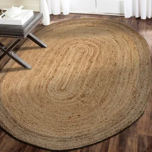 Sevita Braided Organic Jute Farmhouse Area Rug