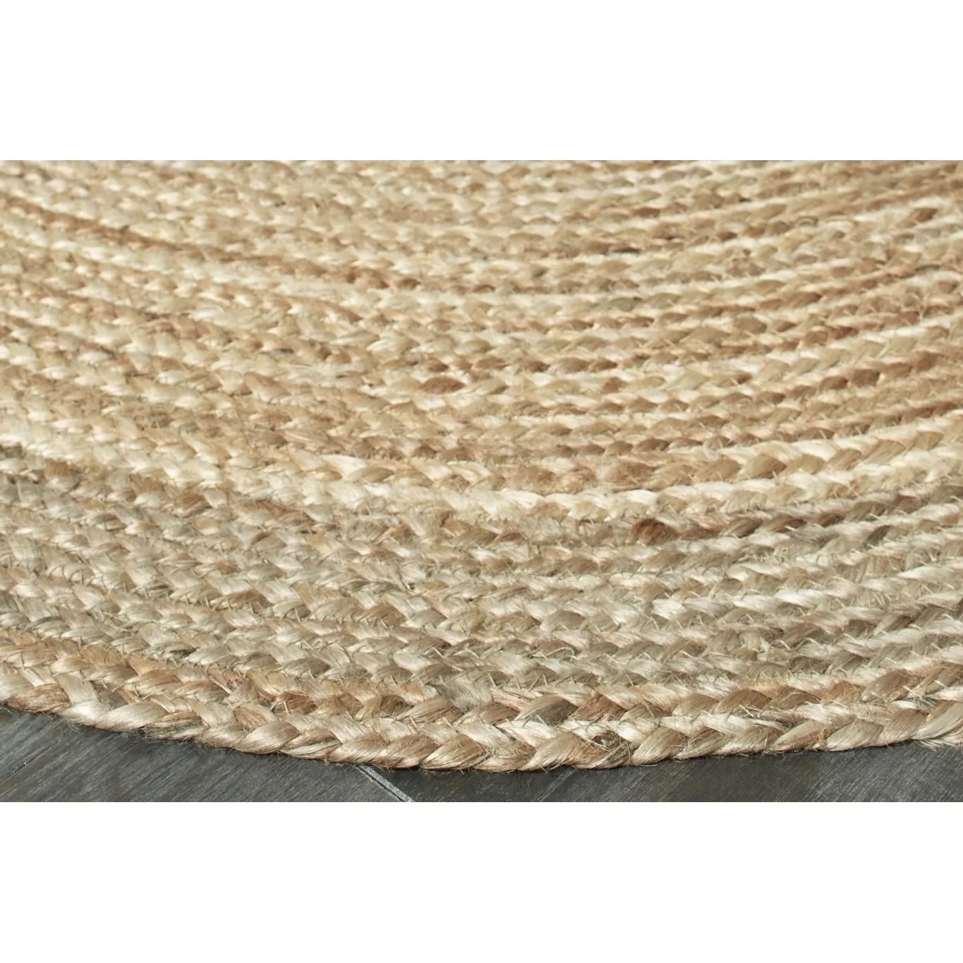 Sevita Braided Organic Jute Farmhouse Area Rug