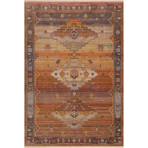 Sevita Bright Boho Distressed Medallion Area Rug