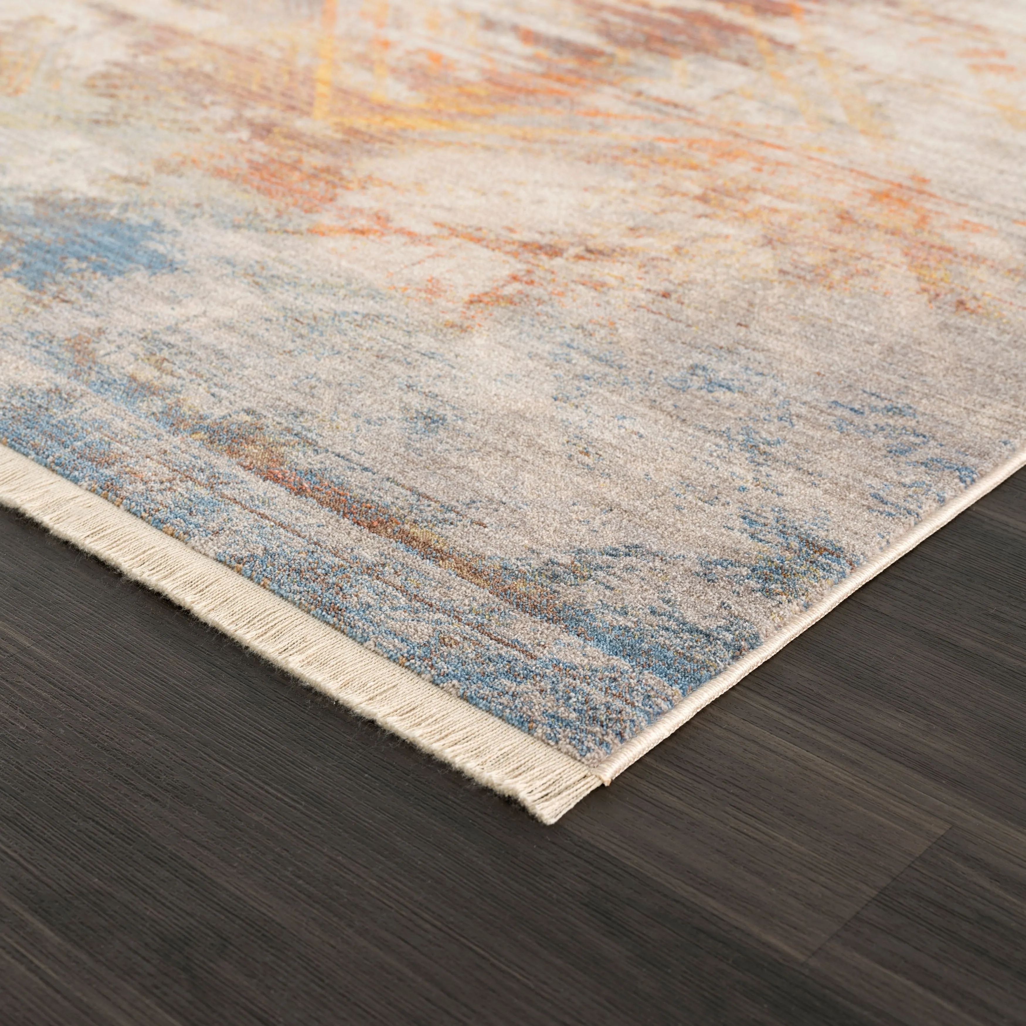 Sevita Modern Distressed Abstract Geometric Area Rug