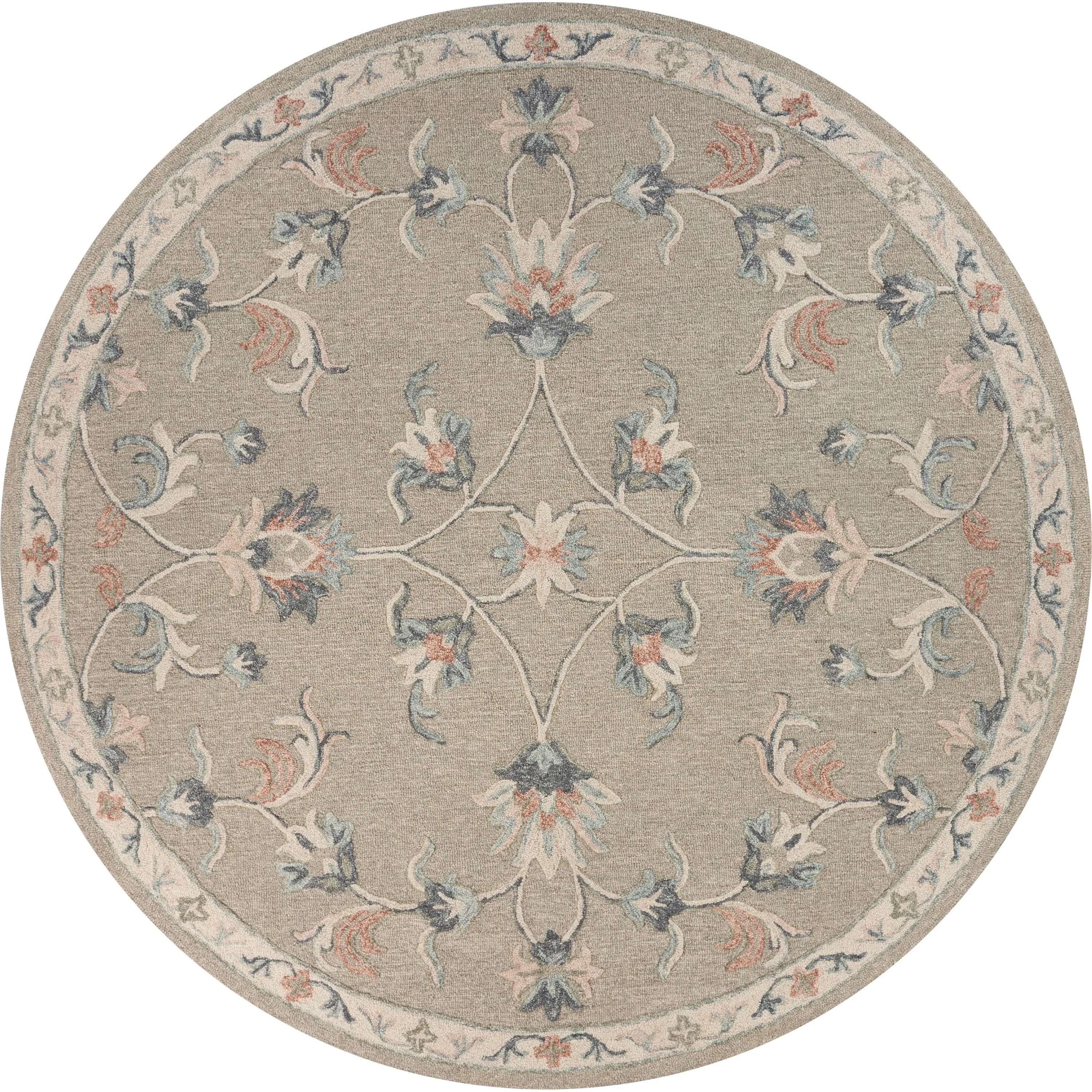 Sevita Traditional Floral Bloom Wool Area Rug