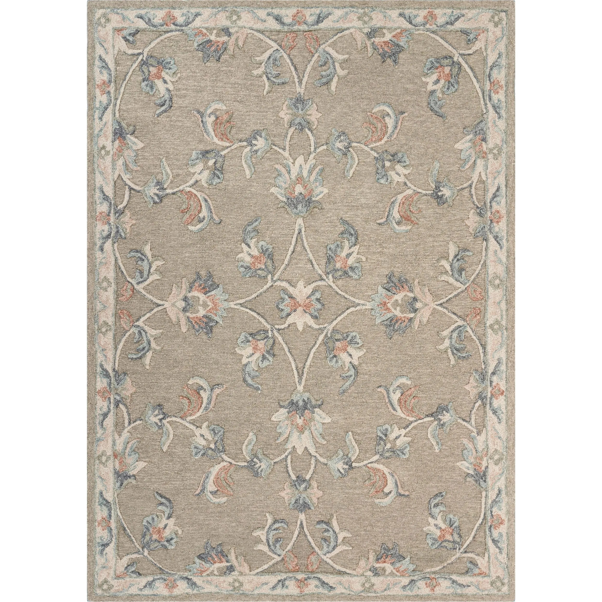 Sevita Traditional Floral Bloom Wool Area Rug