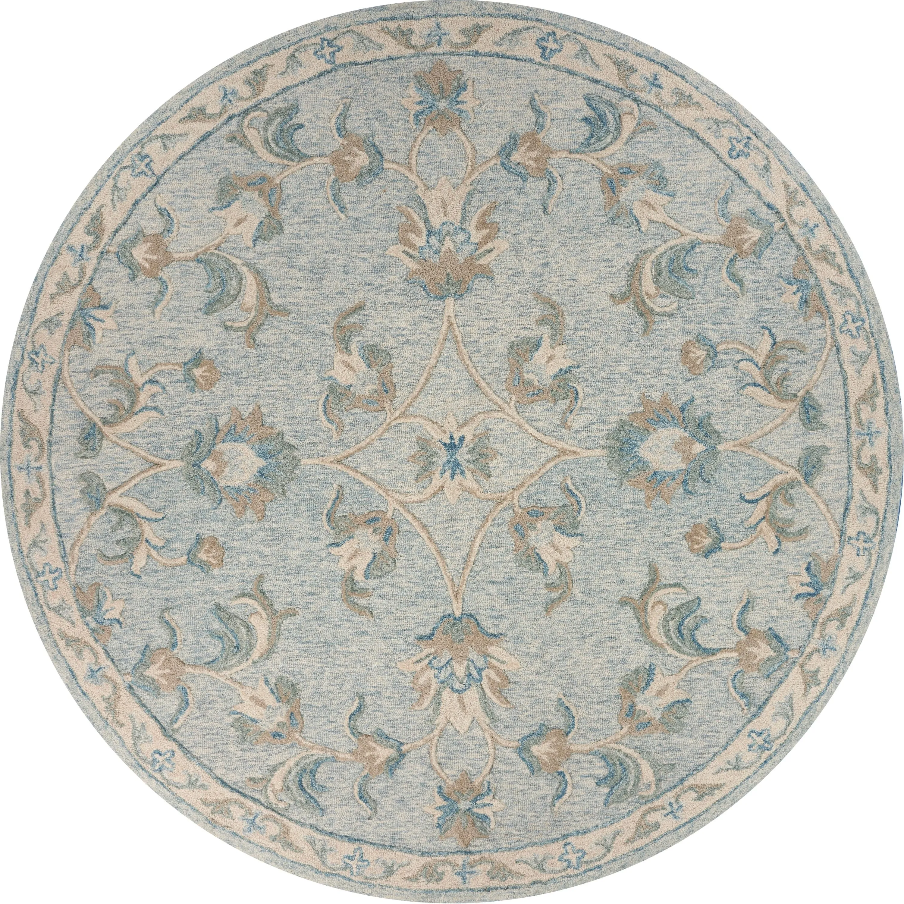 Sevita Traditional Floral Bloom Wool Area Rug