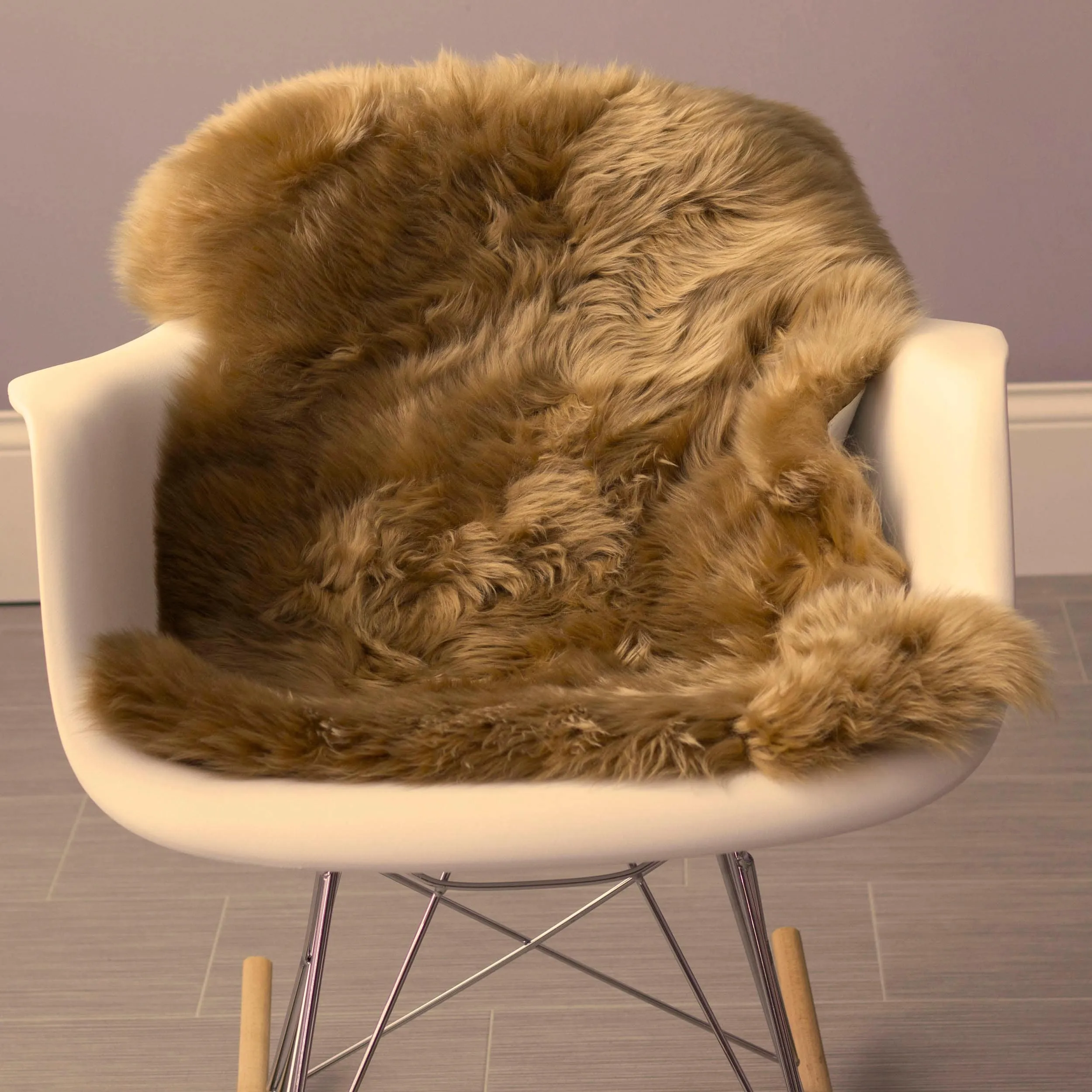 Silver Orchid Nansen Genuine Soft Australian Sheepskin Rug